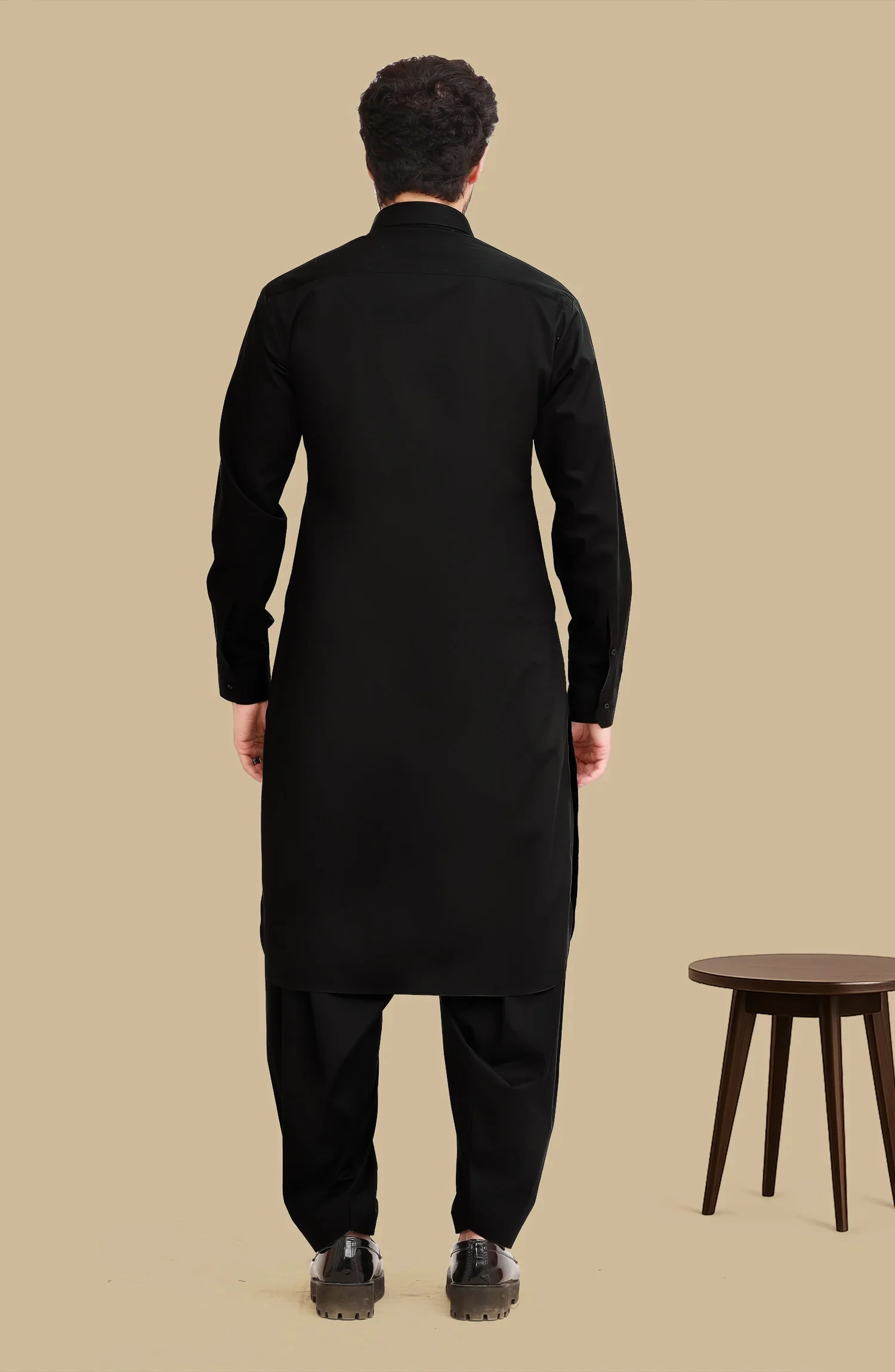 BLACK 100% COTTON KAMEEZ SHALWAR - Image 2