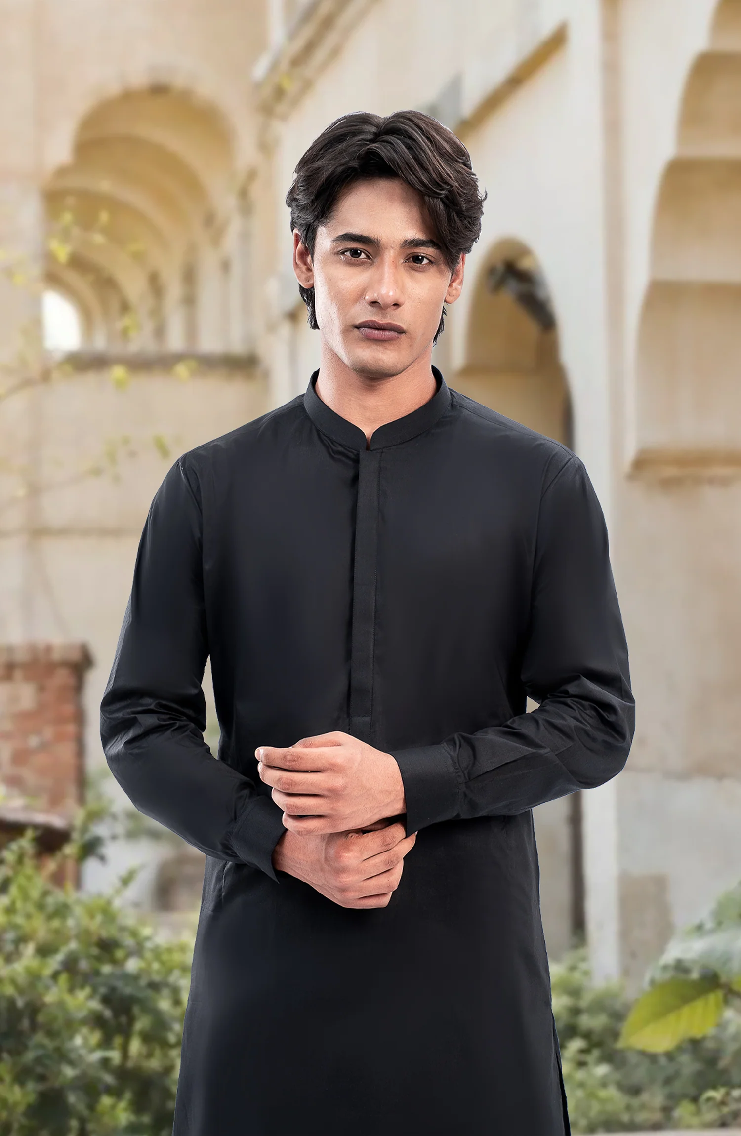 BLACK 100% COTTON KAMEEZ SHALWAR - Image 2