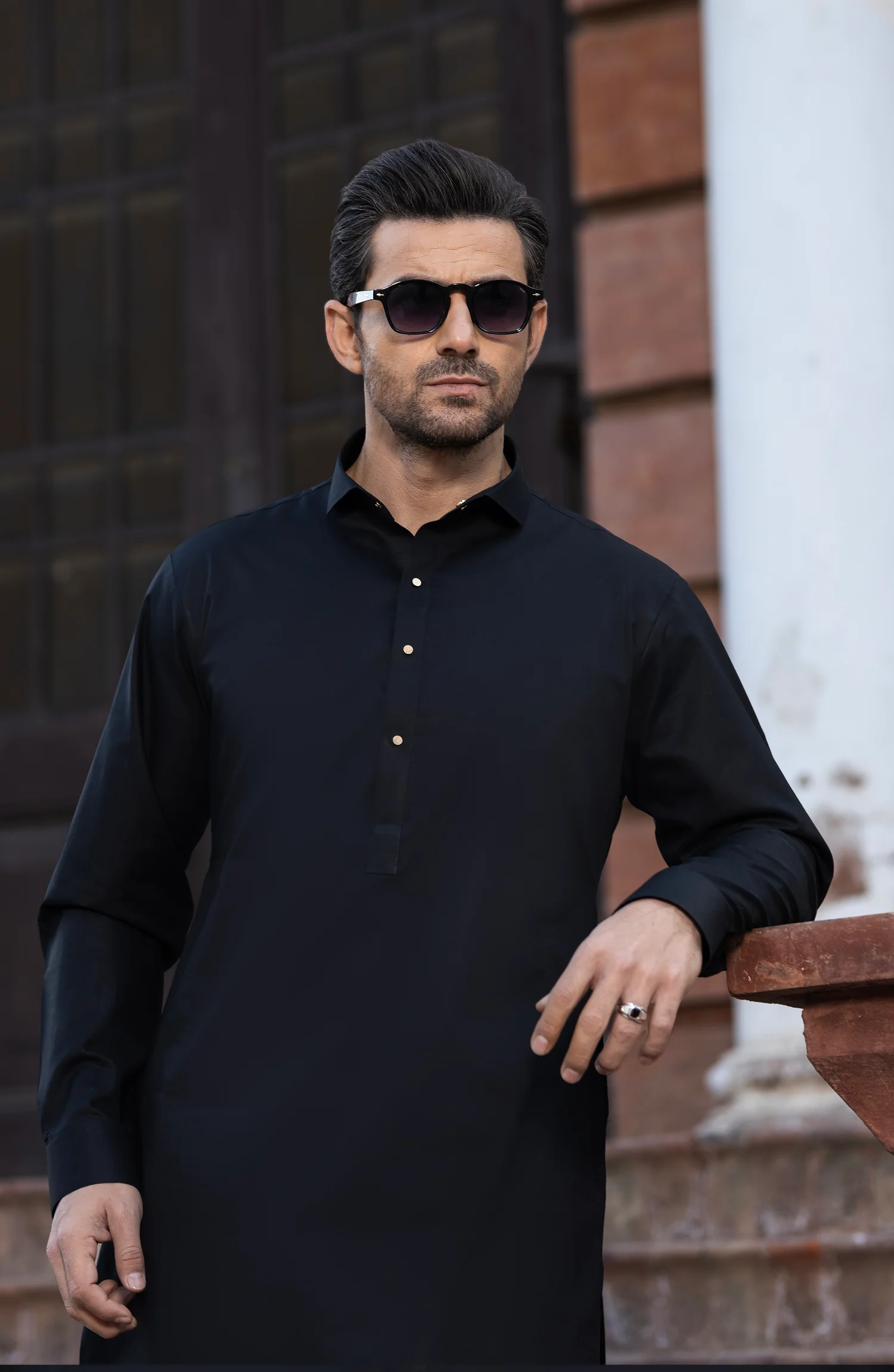 BLACK 100% COTTON KAMEEZ SHALWAR - Image 4
