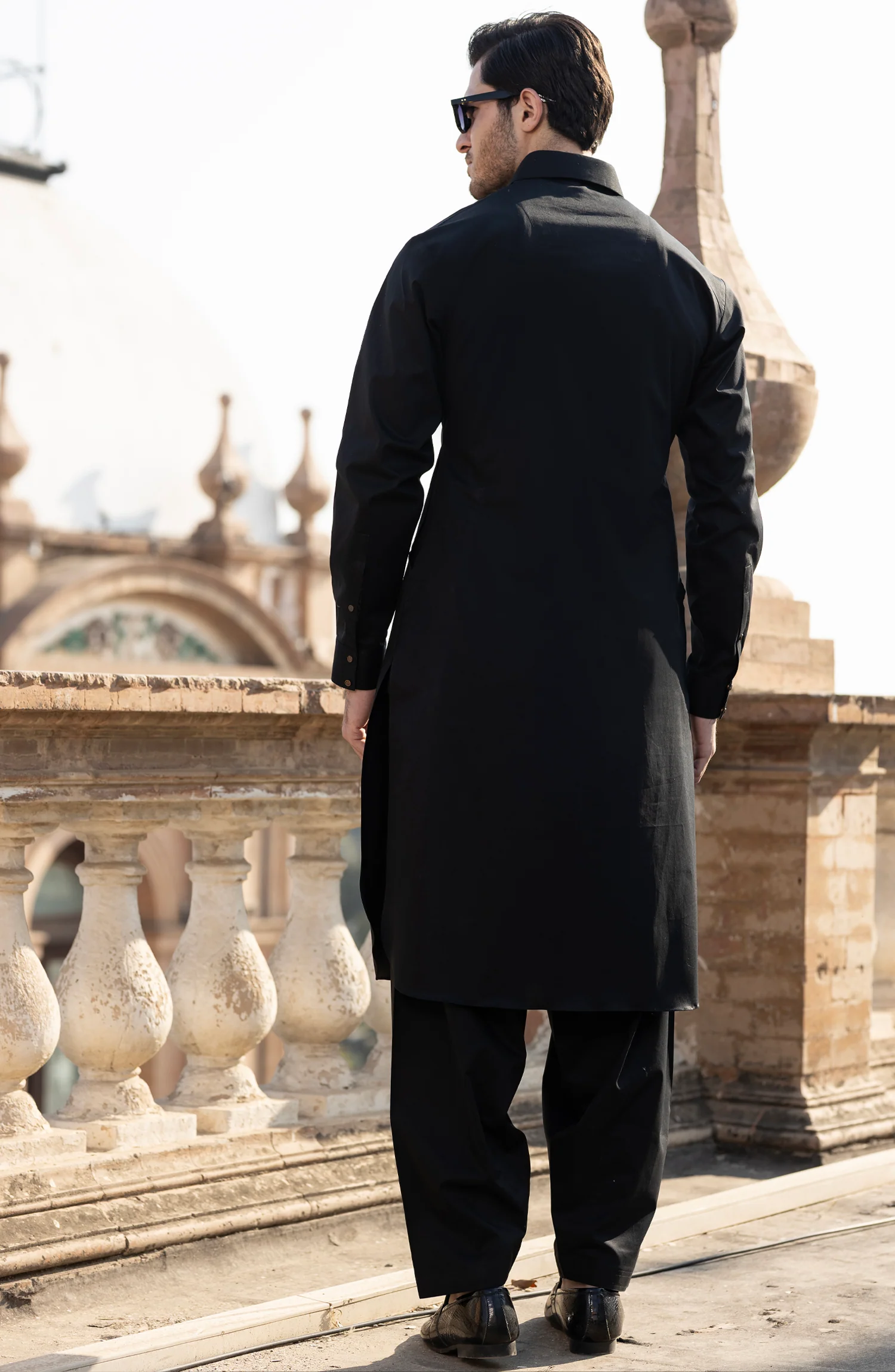 BLACK 100% COTTON KAMEEZ SHALWAR - Image 7
