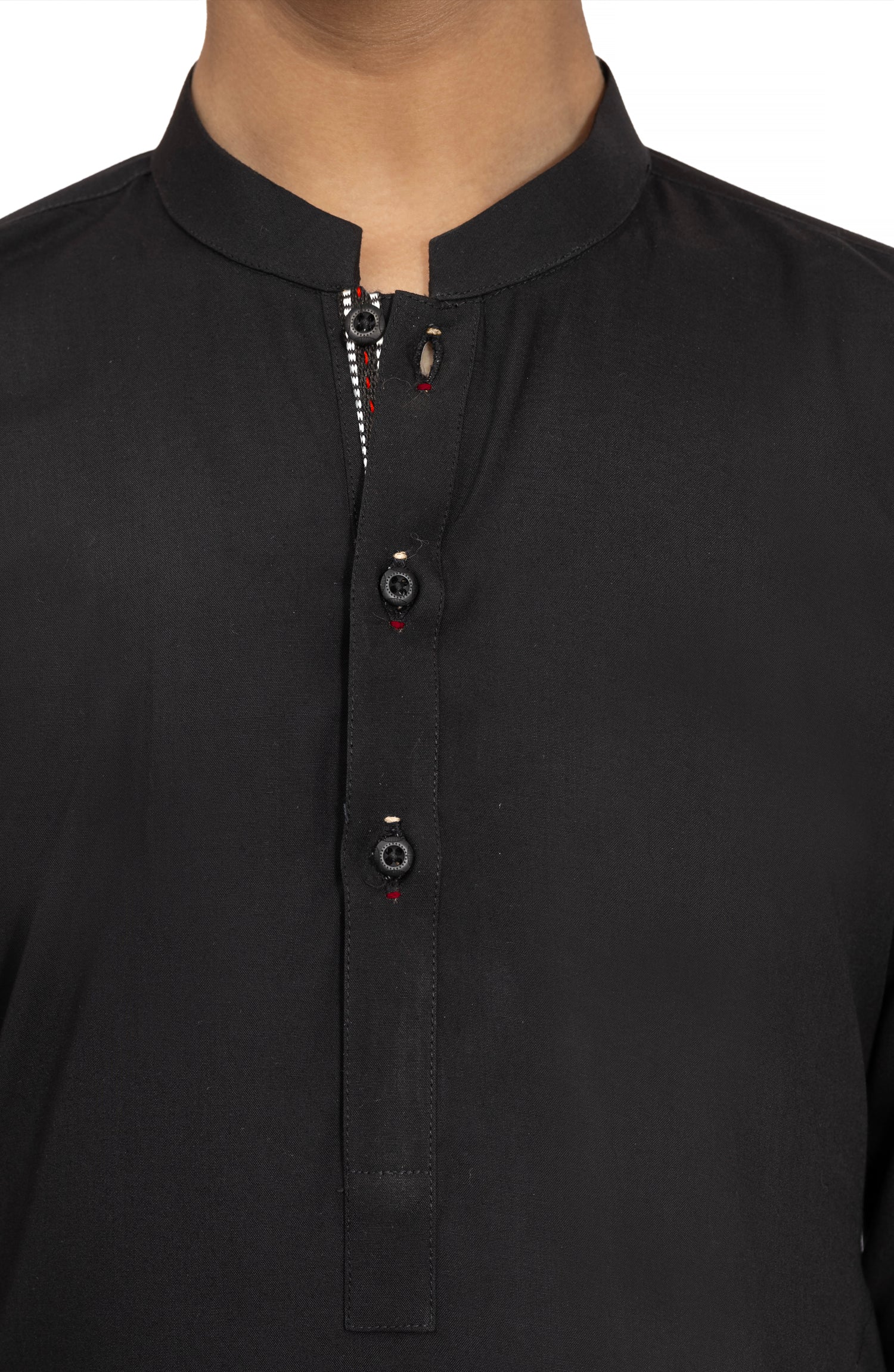 BLACK BLENDED KURTA PYJAMA - Image 2