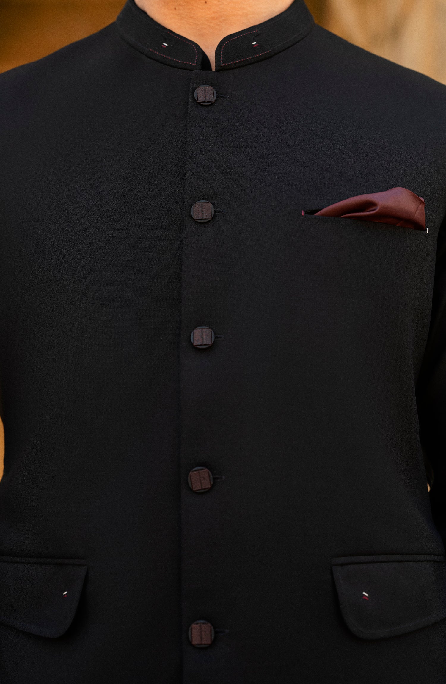 BLACK BLENDED WAISTCOAT - Image 2