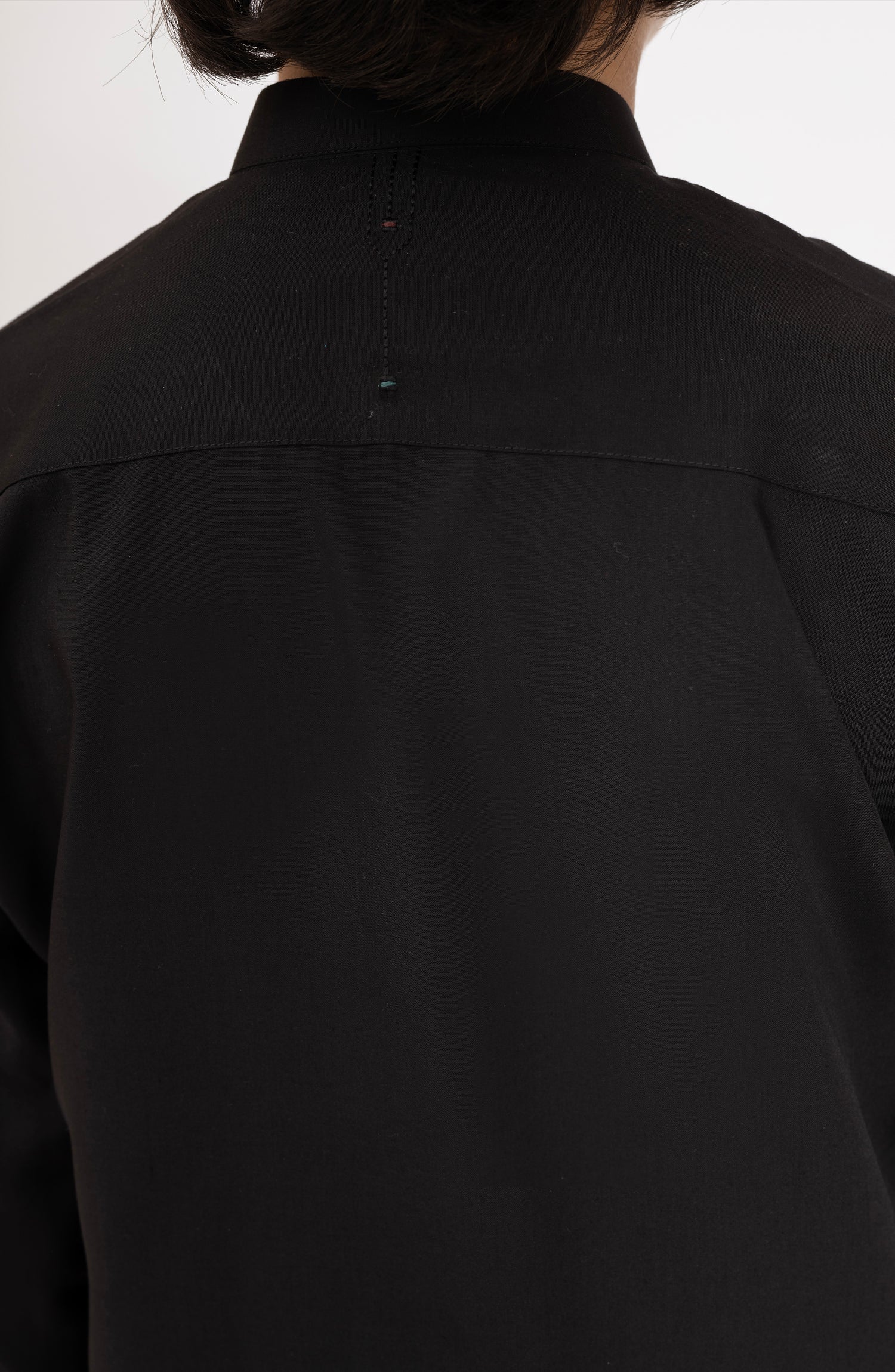 BLACK EMBROIDERED BLENDED KAMEEZ SHALWAR - Image 5