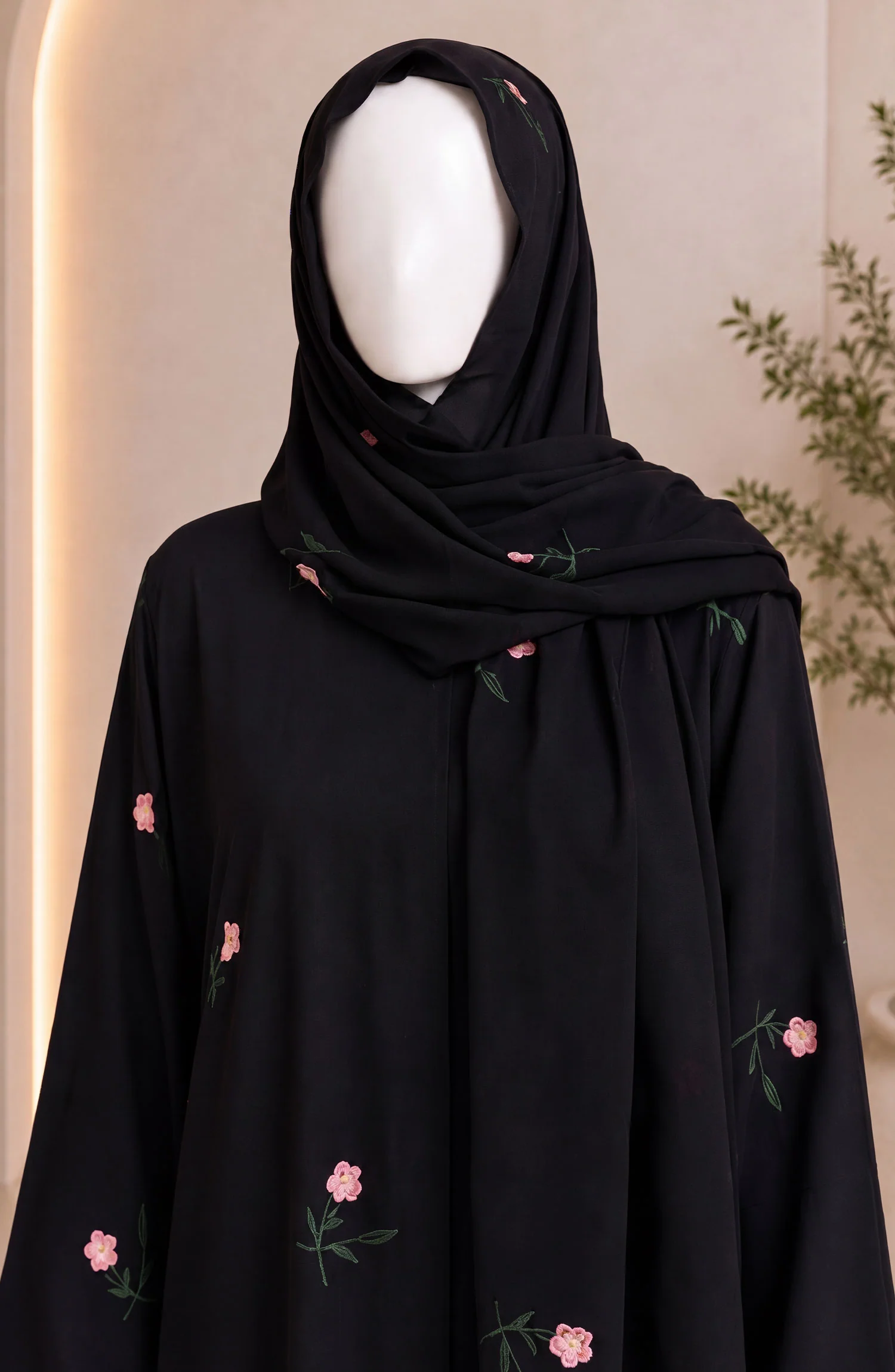 BLACK FORMAL FESTIVE ABAYA - Image 4