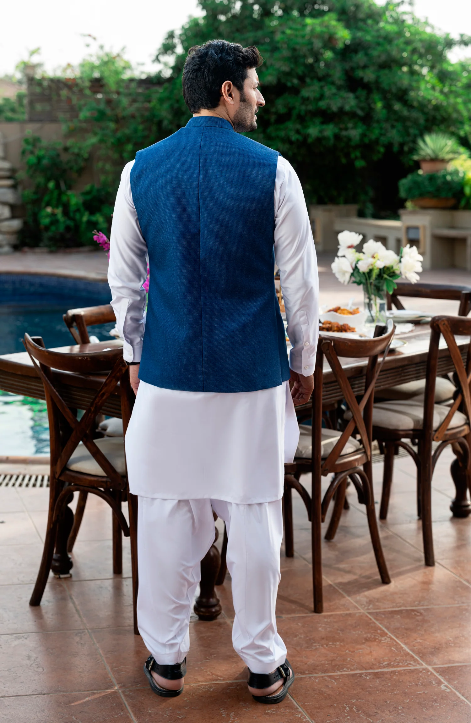 BLUE BLENDED WAISTCOAT - Image 5