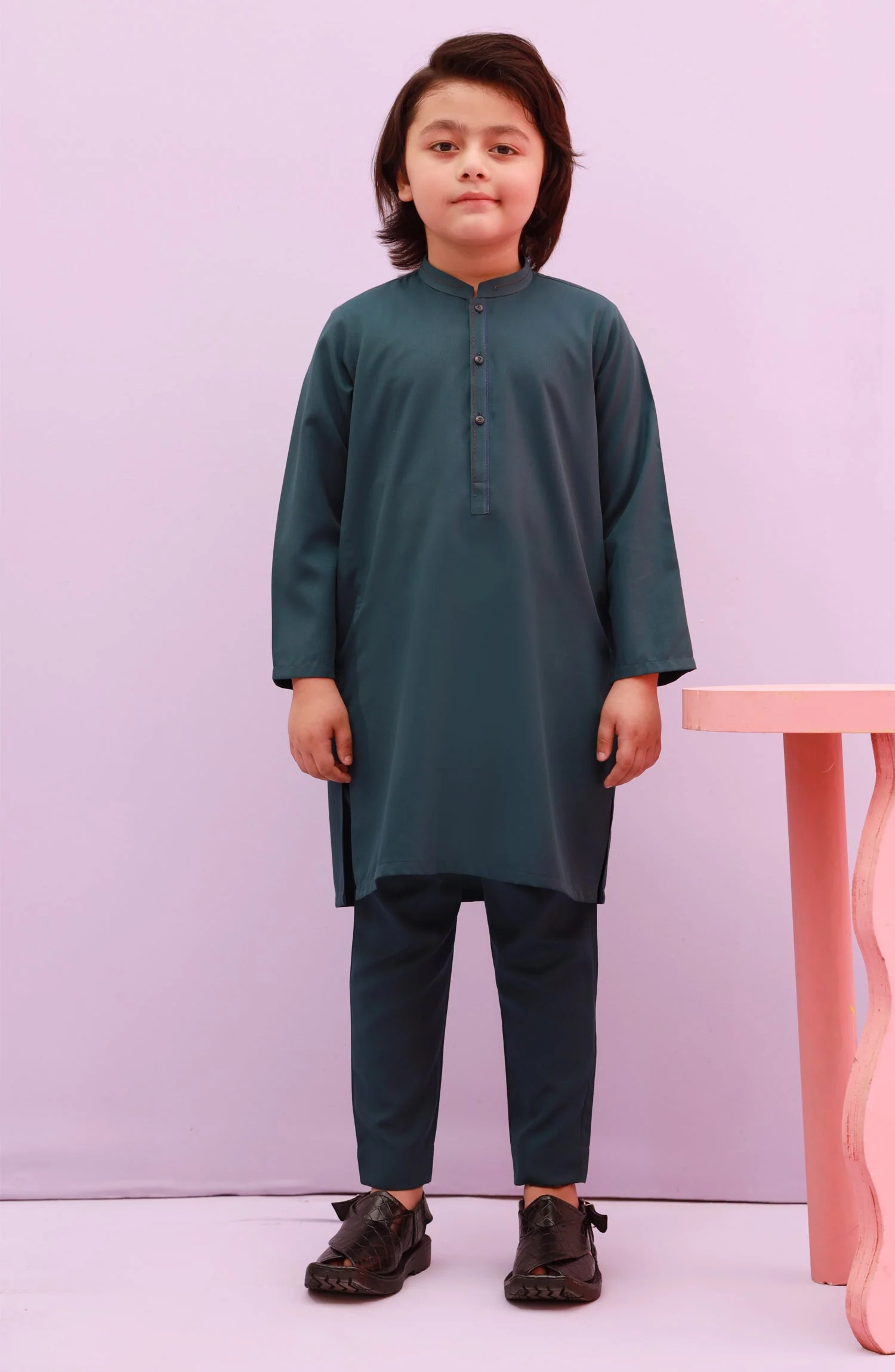 BOYS CASUAL KURTA DEEP TEAL
