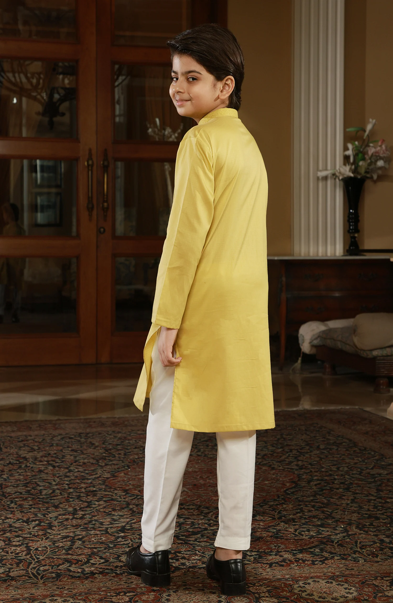 BOYS KURTA LEMON - Image 4