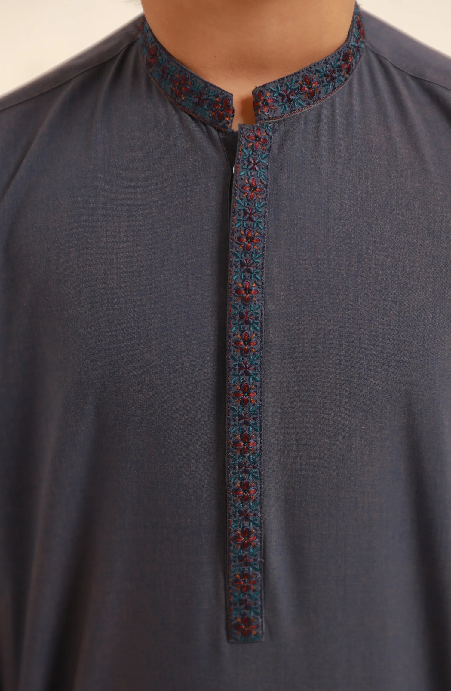 BOYS KURTA PAJAMA PURPLE - Image 3