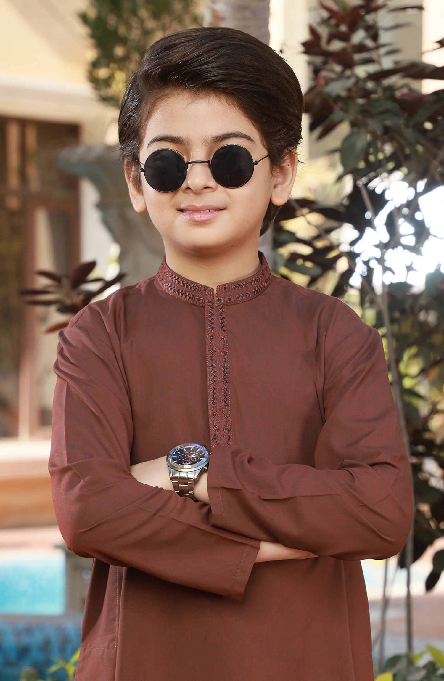 BOYS KURTA PAJAMA REDISH - Image 2