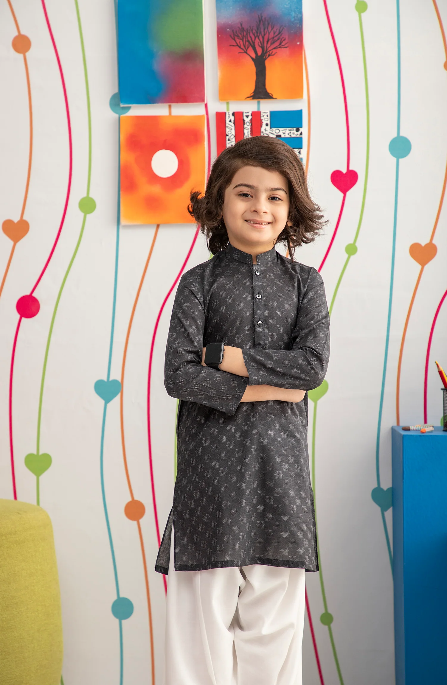BOYS PRINTED KURTA - Image 2