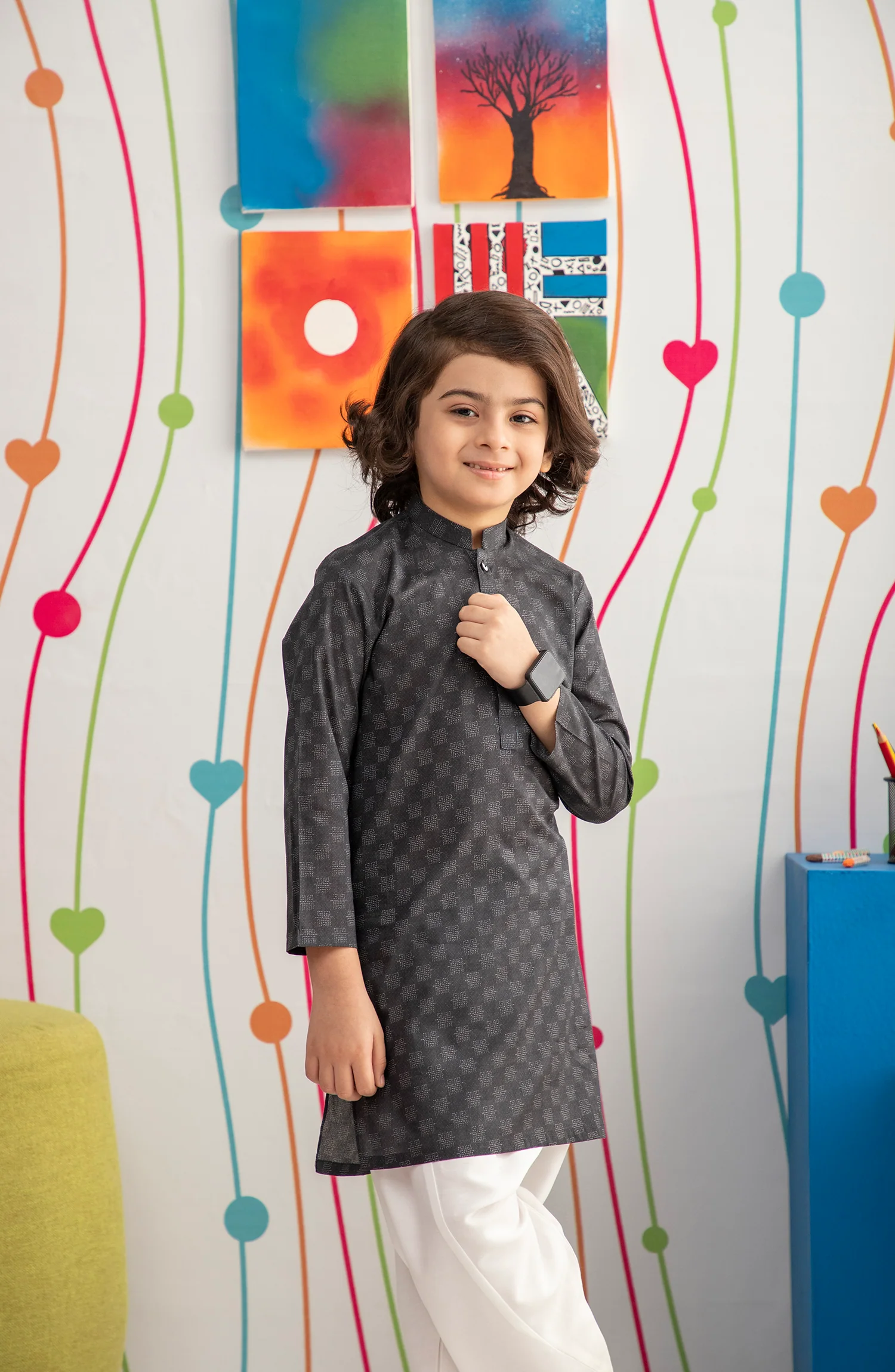 BOYS PRINTED KURTA - Image 3