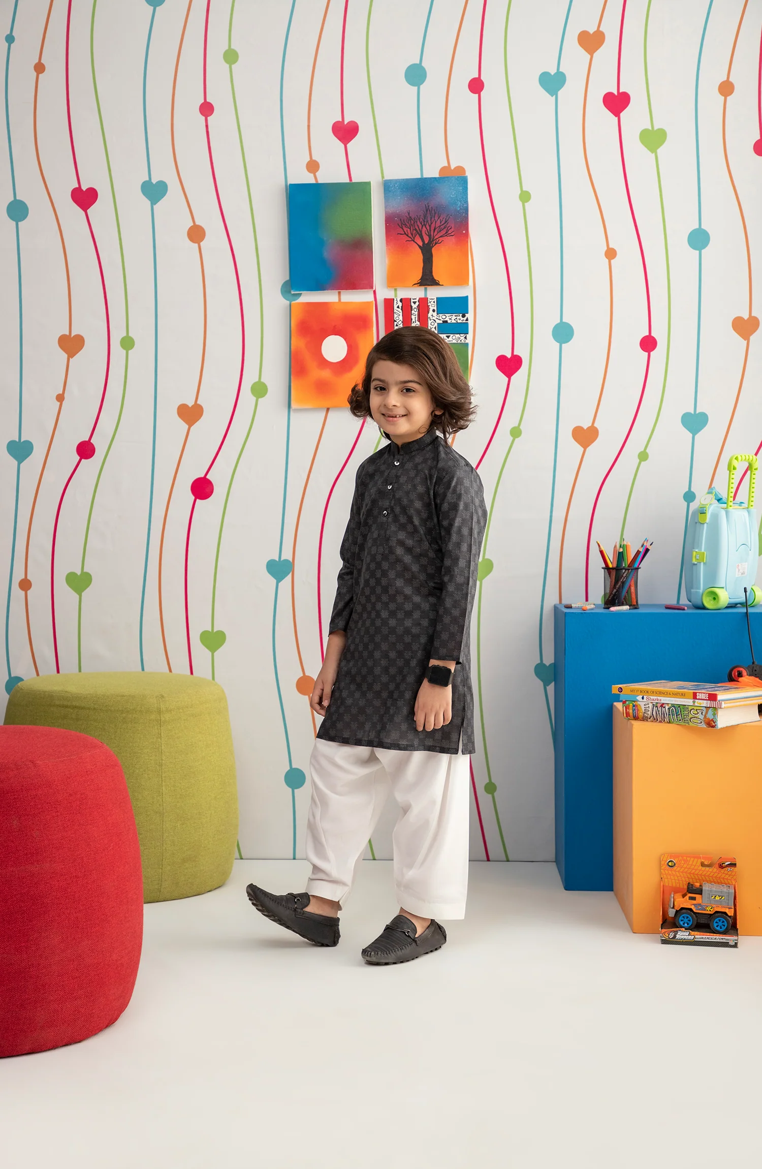 BOYS PRINTED KURTA - Image 4
