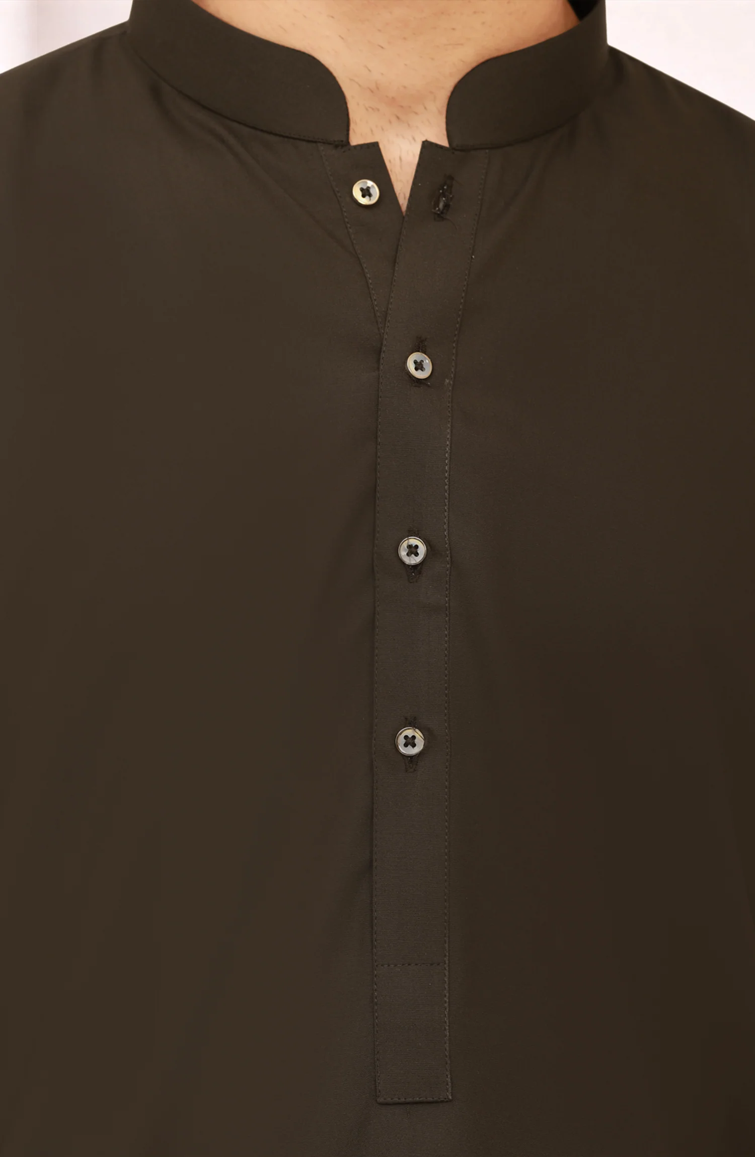 BROWN BLENDED KAMEEZ SHALWAR - Image 5