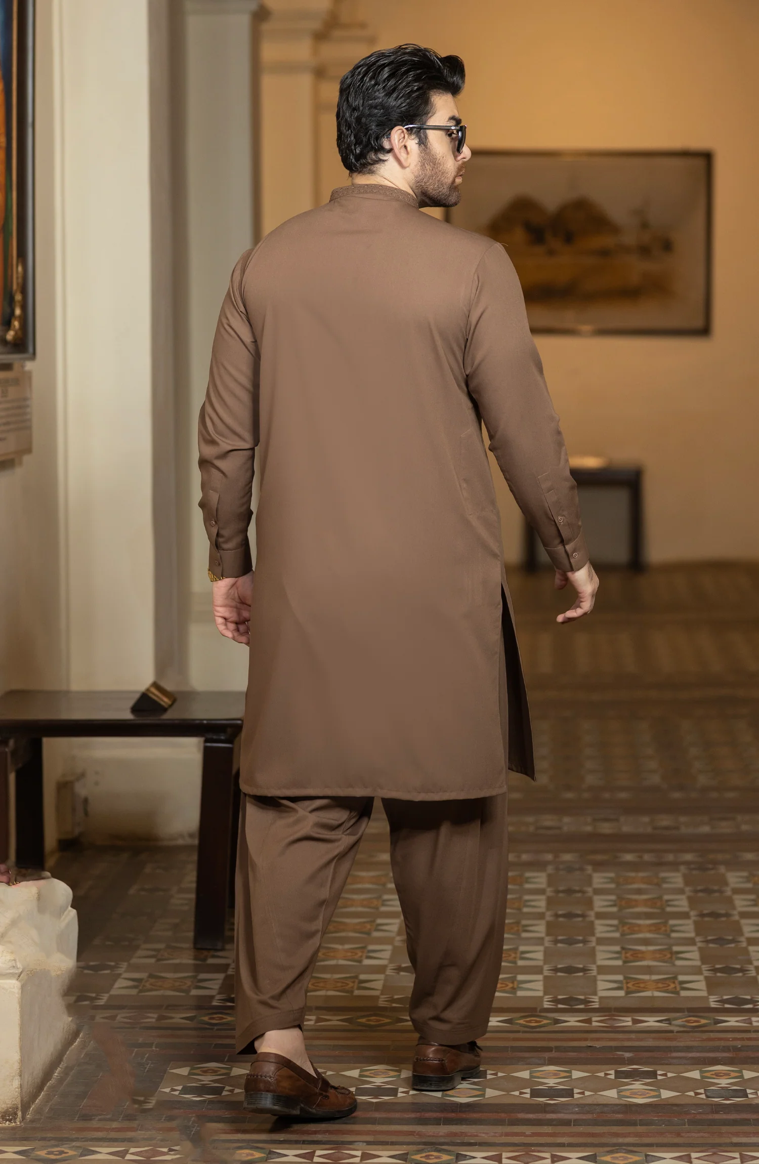 CEDAR BLENDED EMBROIDERED KAMEEZ SHALWAR - Image 6