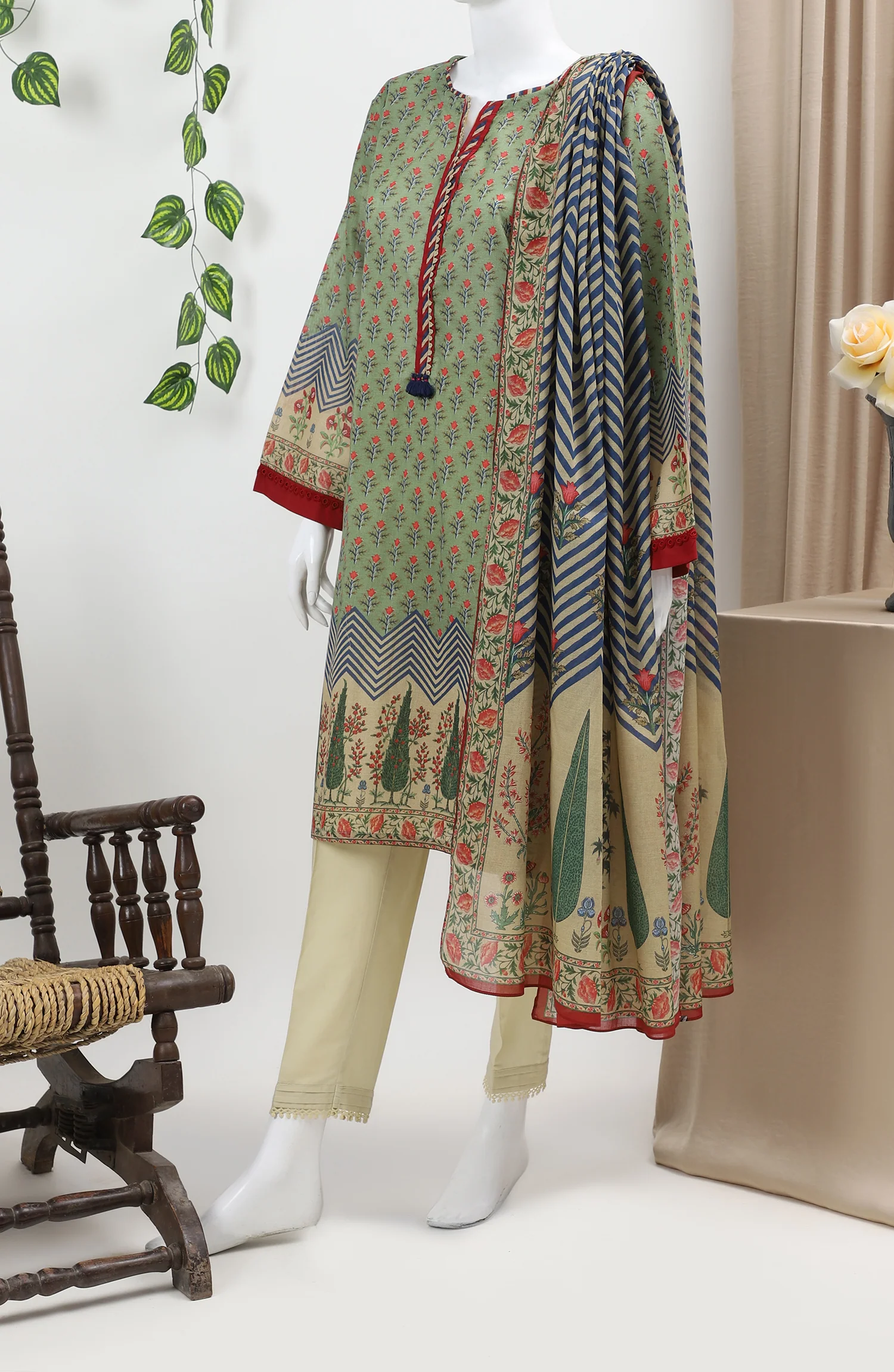 CHARBAGH 3PC STITCHED SUIT - Image 3