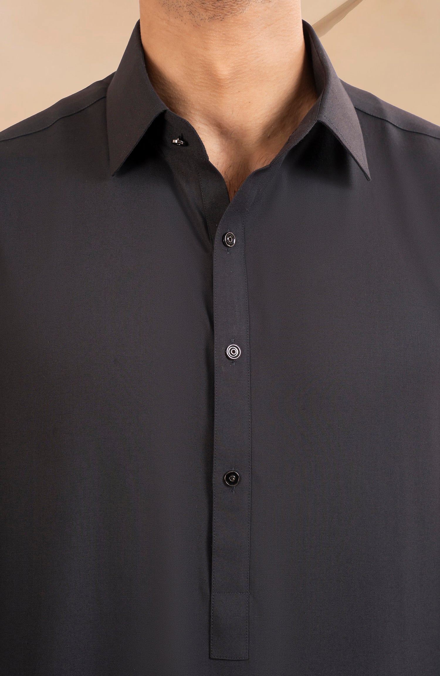 CHARCOAL BLENDED KAMEEZ SHALWAR - Image 3