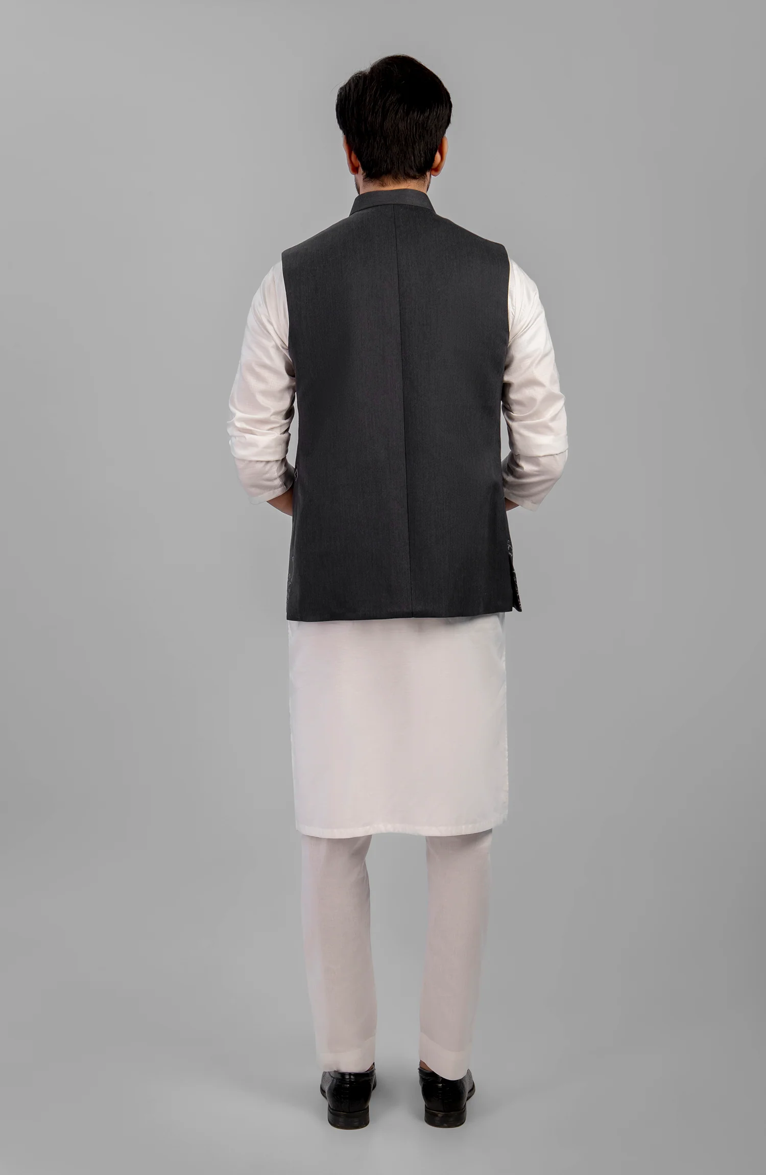 CHARCOAL FORMAL WAISTCOAT - Image 3