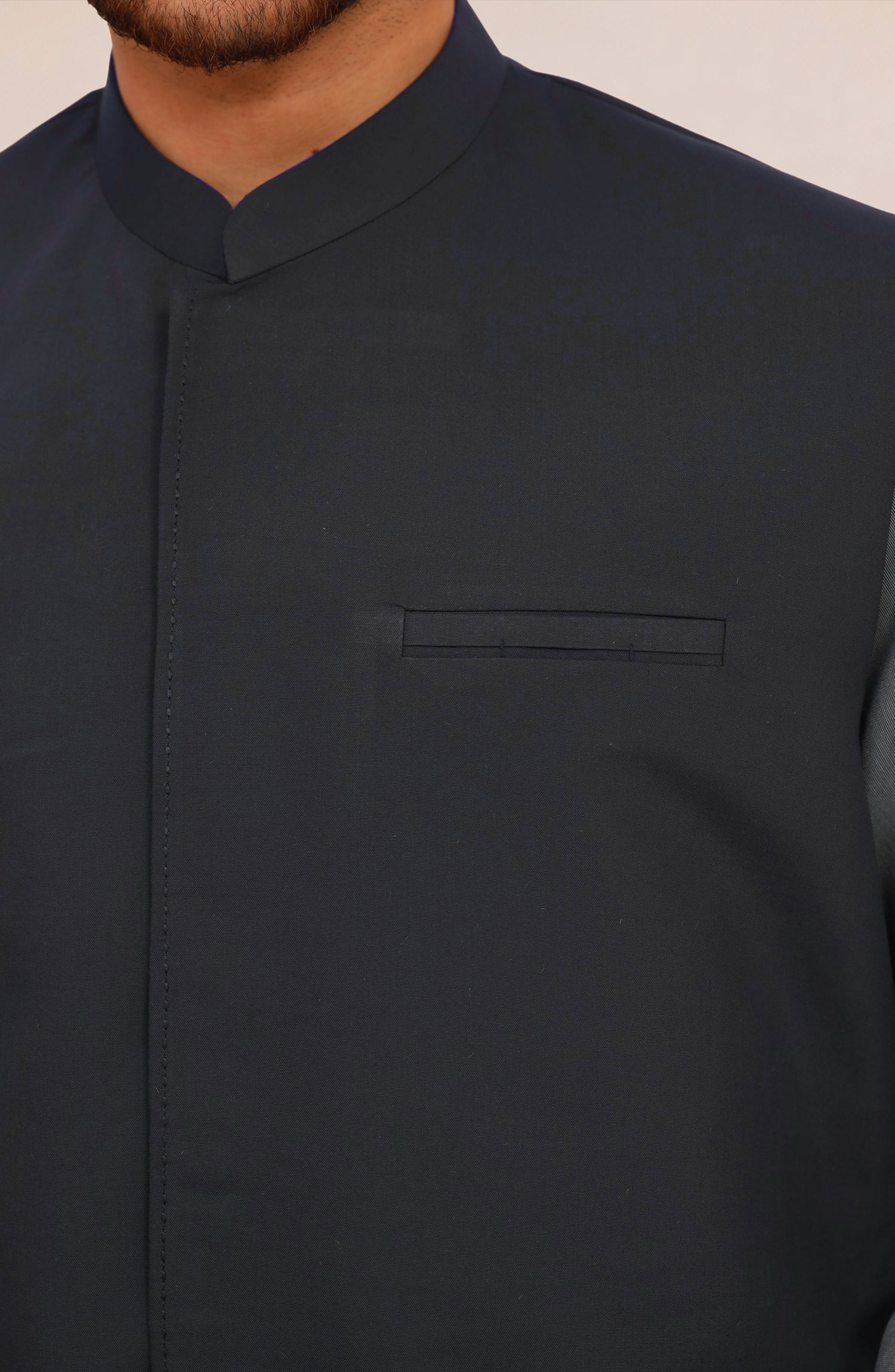 CHARCOAL SUITING WAISTCOAT - Image 4