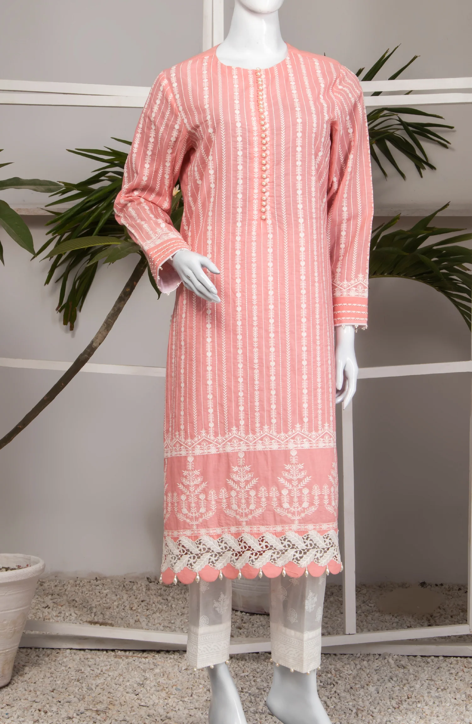CHIKANKARI LAWN 2PC UNSTITCHED