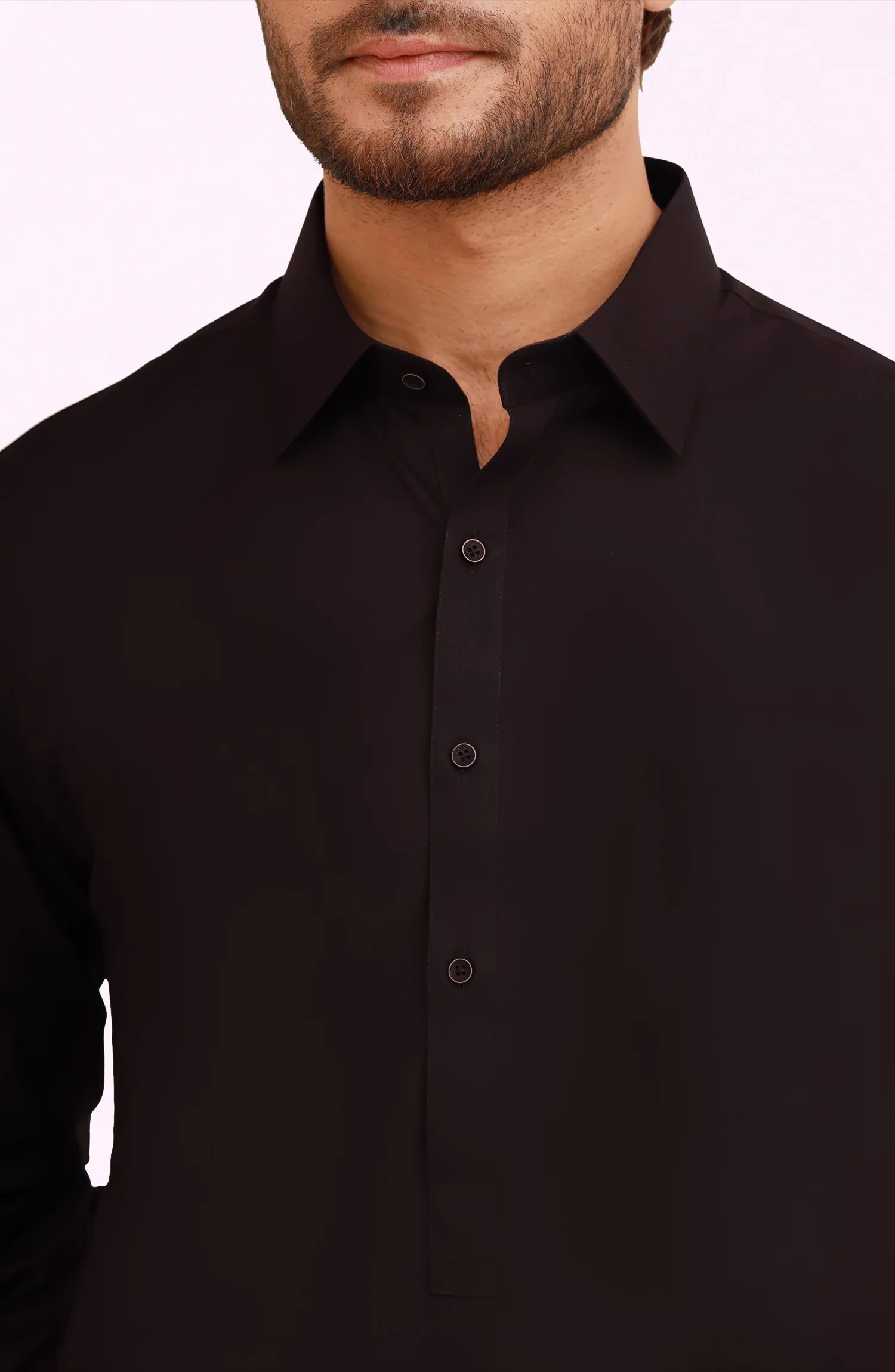 CHOCOLATE BROWN 100% COTTON KAMEEZ SHALWAR - Image 5