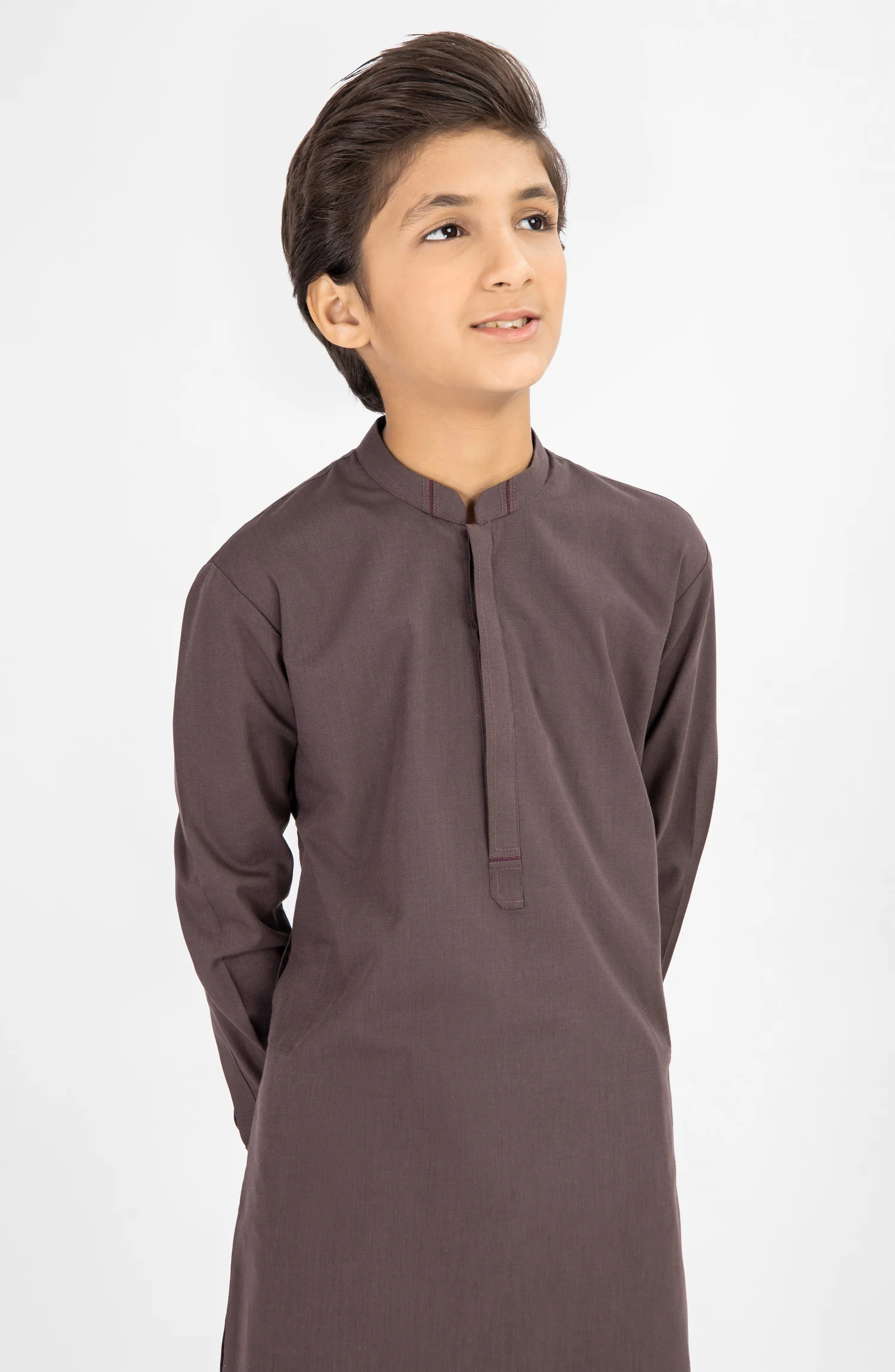 CHOCOLATE BROWN KAMEEZ SHALWAR - Image 2