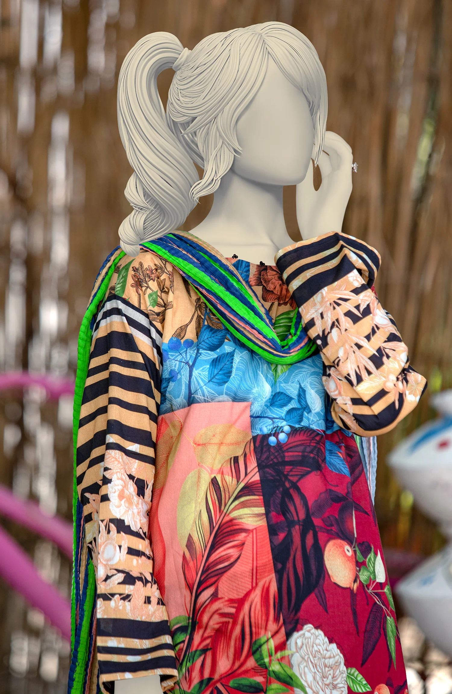 COLOR DODGE TEEN GIRLS 2PC STITCHED SUIT - Image 2