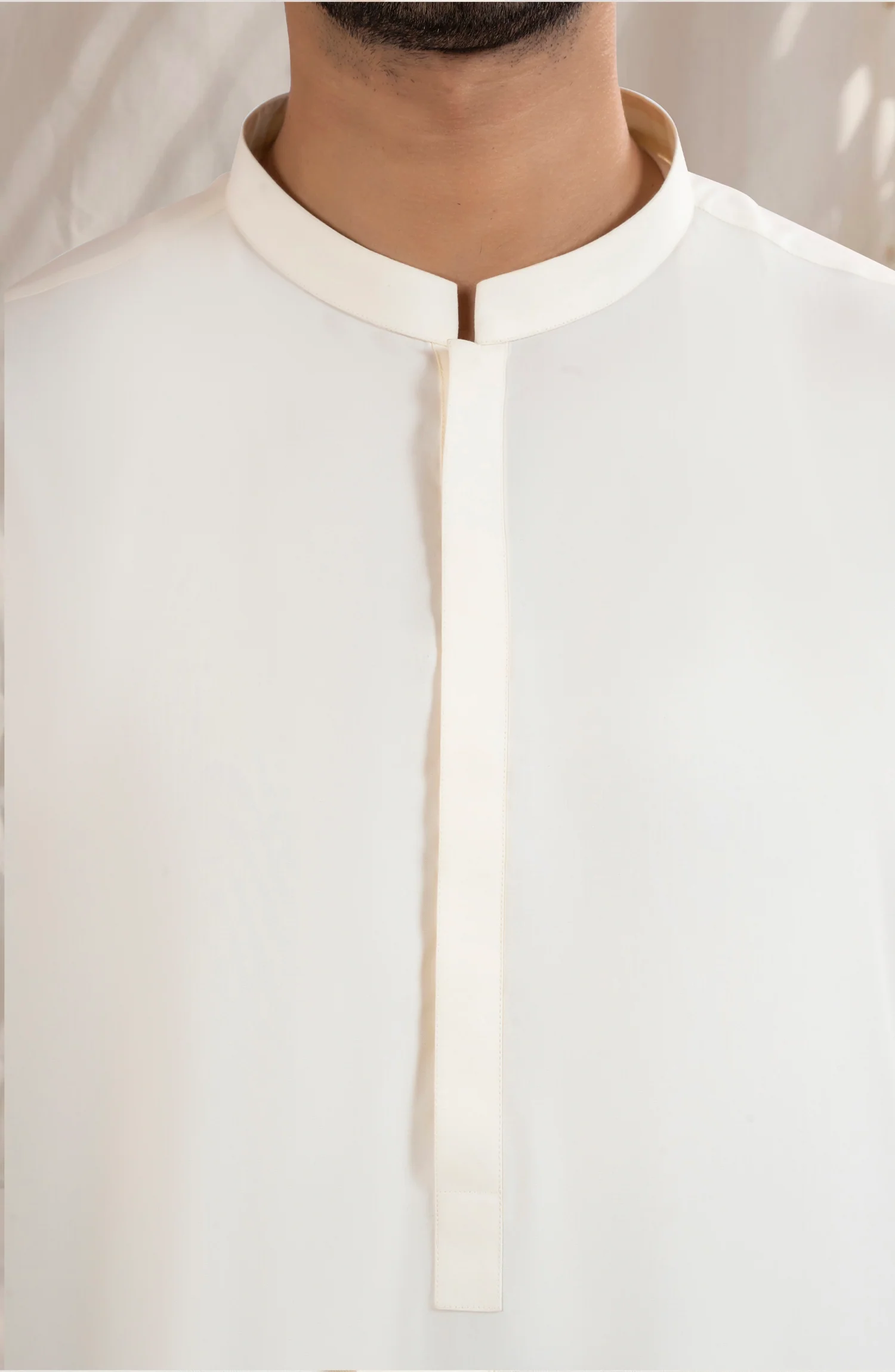 CREAM BLENDED KAMEEZ SHALWAR - Image 2
