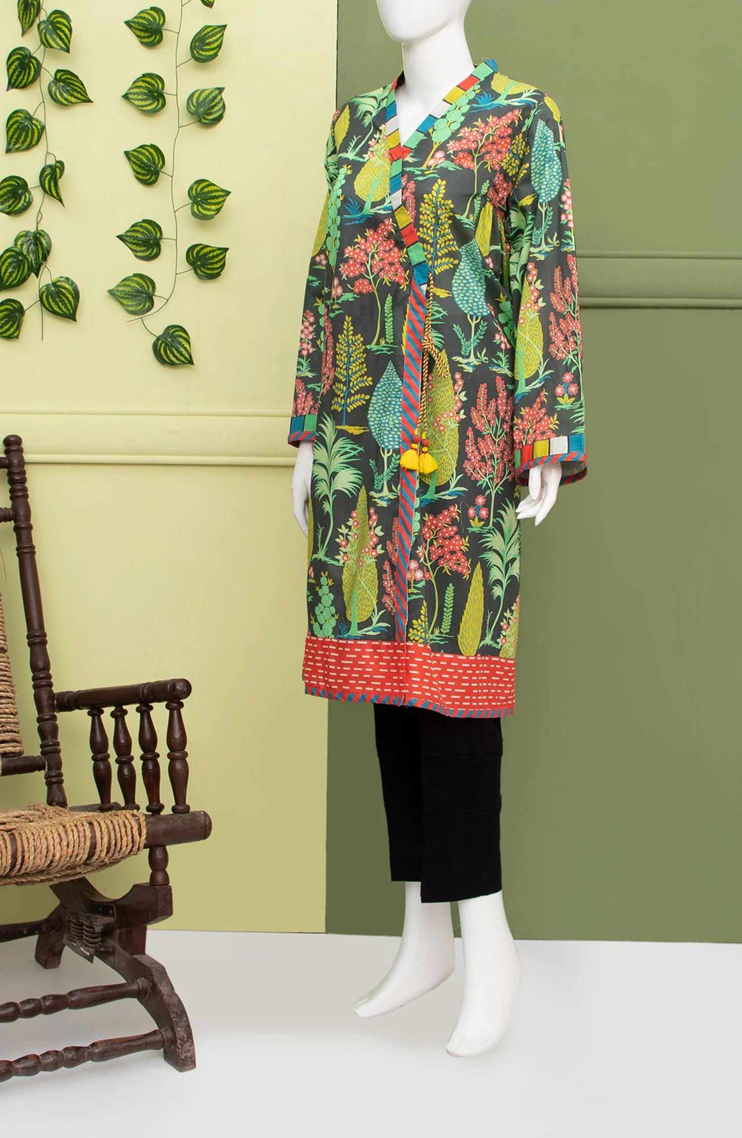 CYPRESS FOREST 1PC KURTI STITCHED - Image 2