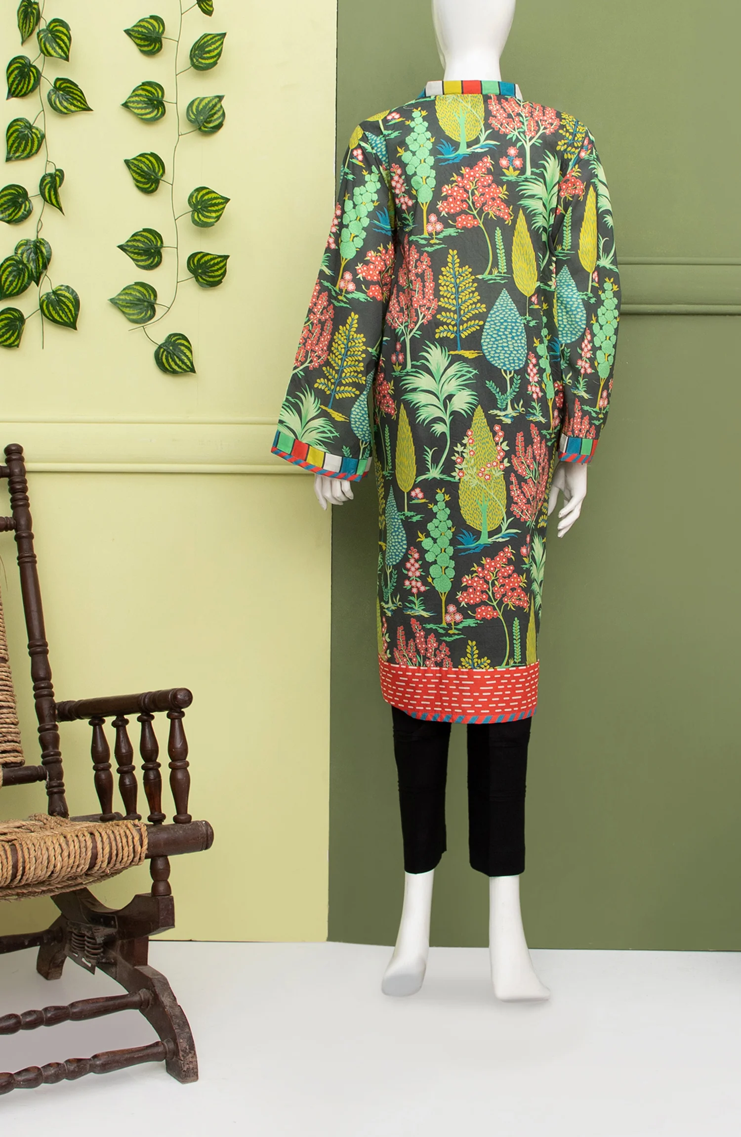 CYPRESS FOREST 1PC KURTI STITCHED - Image 3