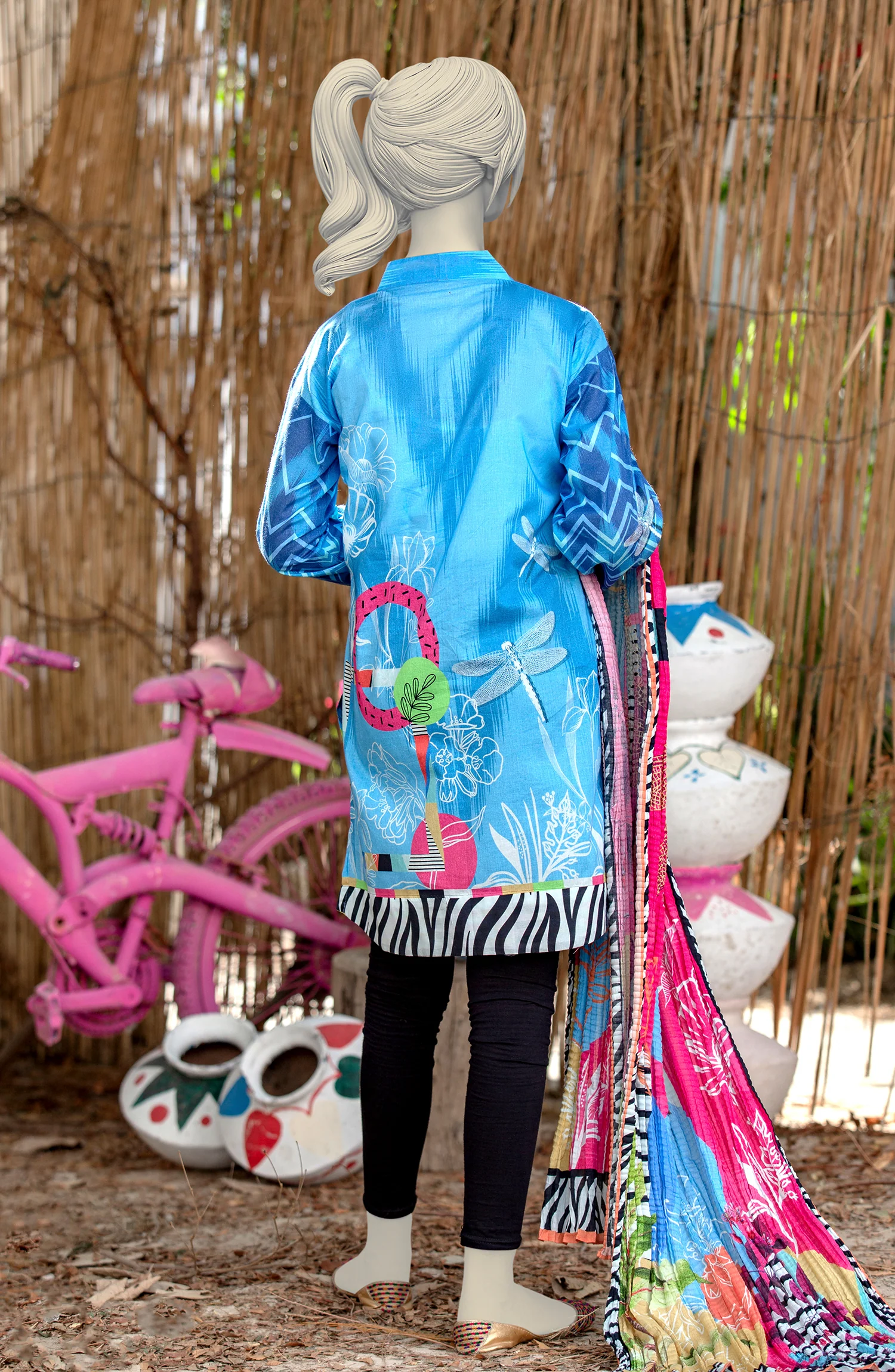 DRAGON FLY TEEN GIRLS 2PC STITCHED SUIT - Image 3