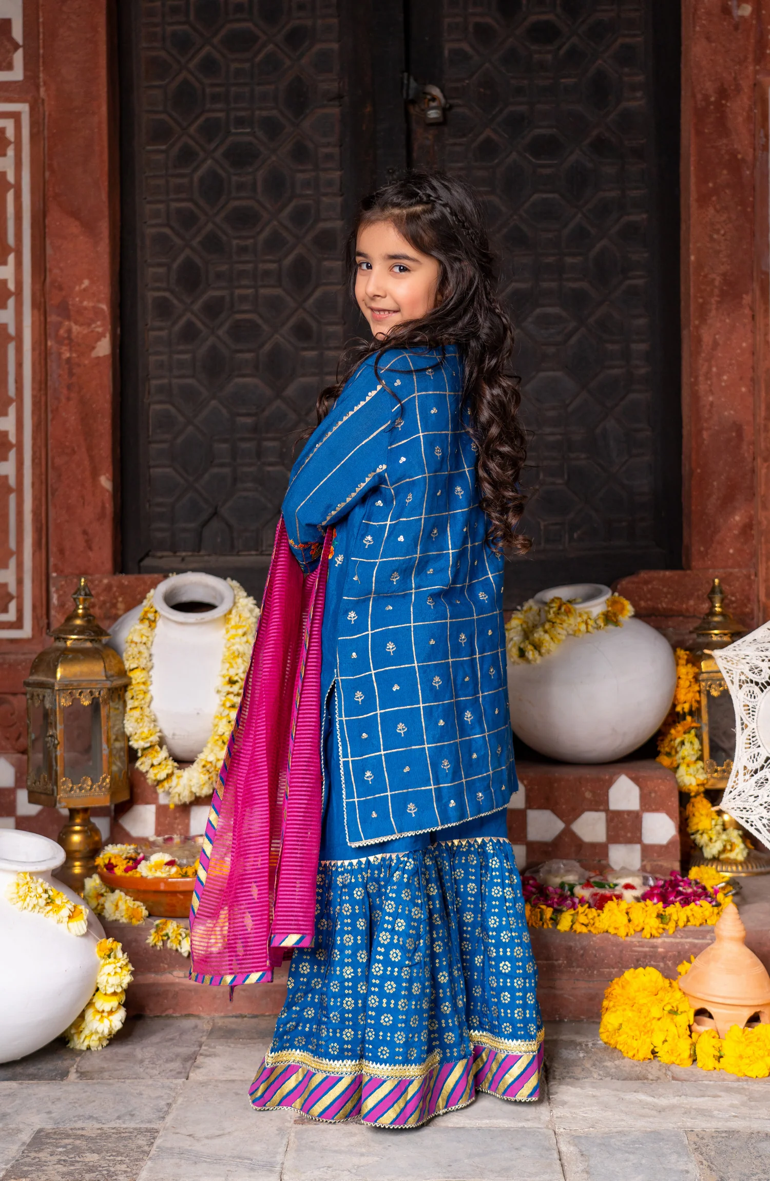 EID FESTIVE'22 GIRLS 3PC STITCHED SUIT - Image 2