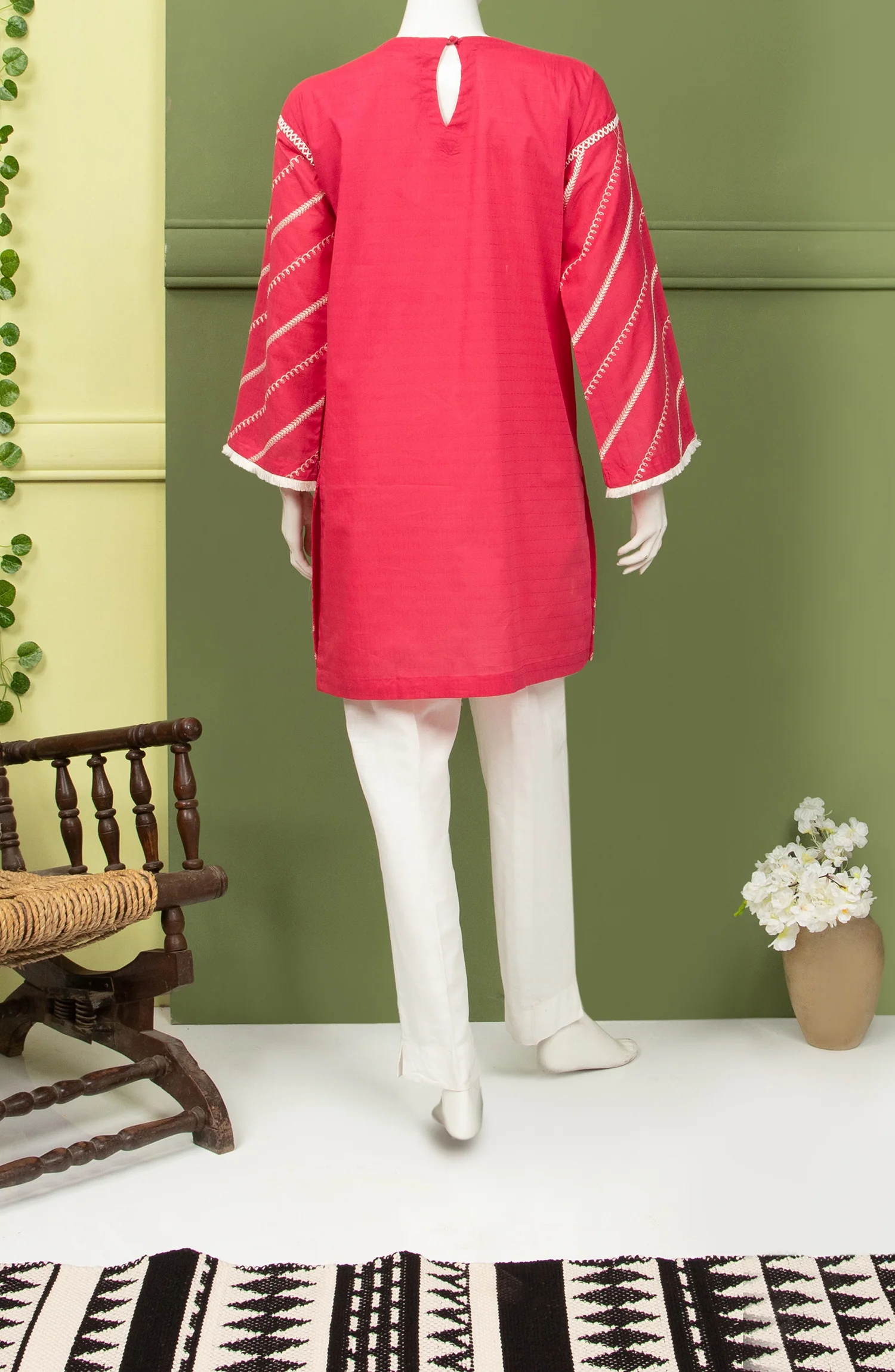 EMBROIDERED 1PC KURTI STITCHED - Image 3