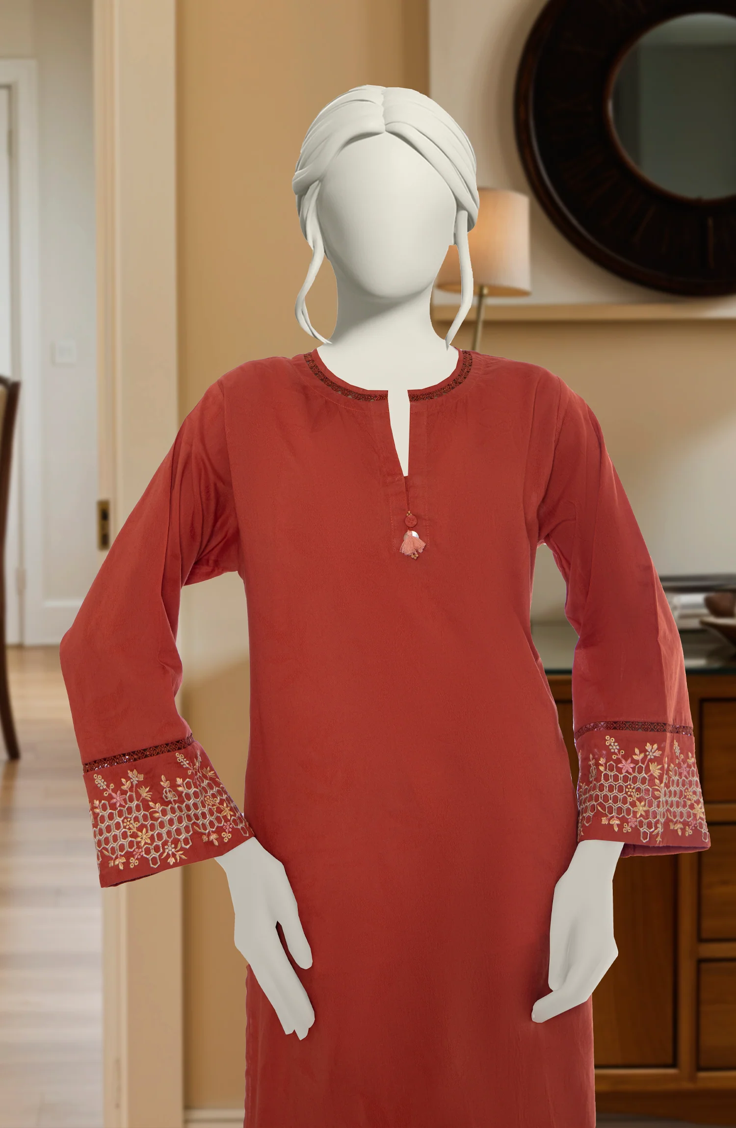EMBROIDERED JACQUARD STITCHED 2 PIECE - Image 2