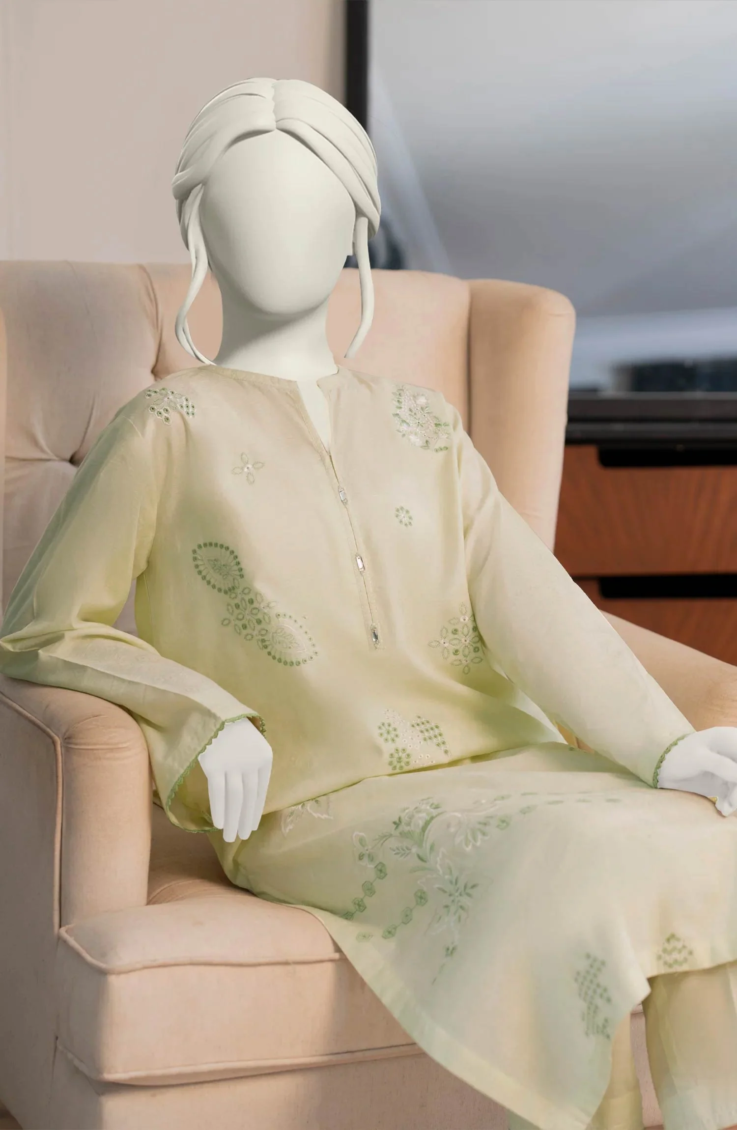 EMBROIDERED JACQUARD STITCHED 2 PIECE - Image 4