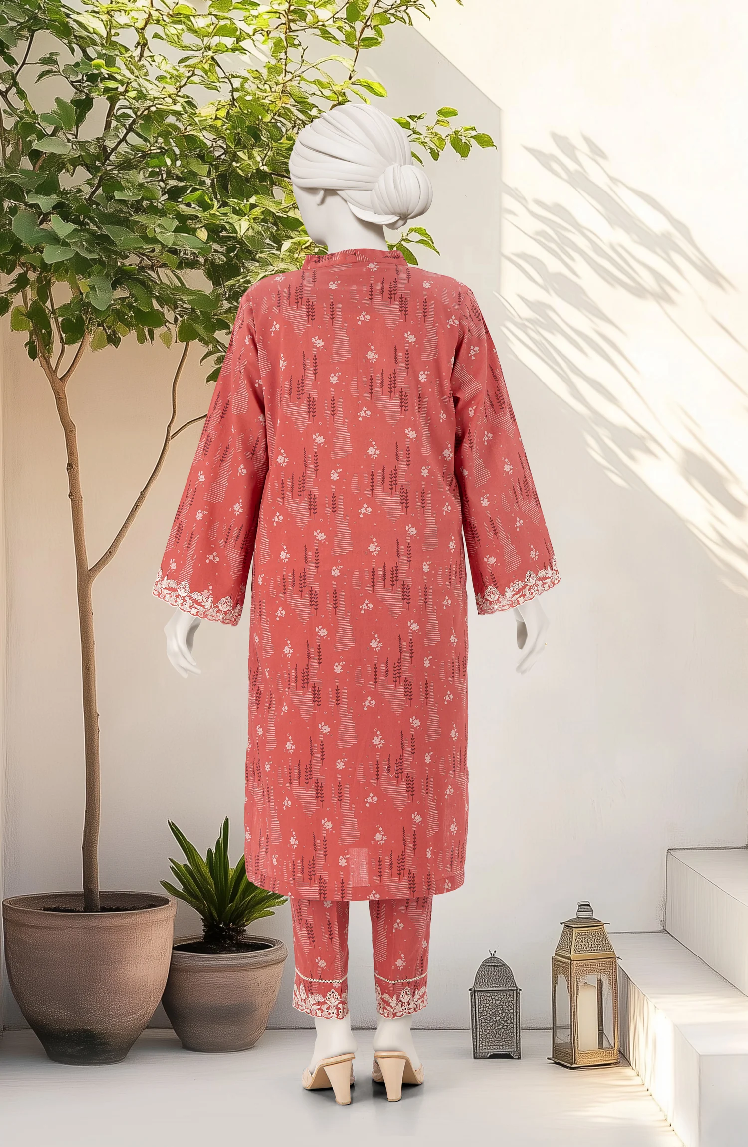 EMBROIDERED PRINTED LAWN STITCHED 2 PIECE - Image 2