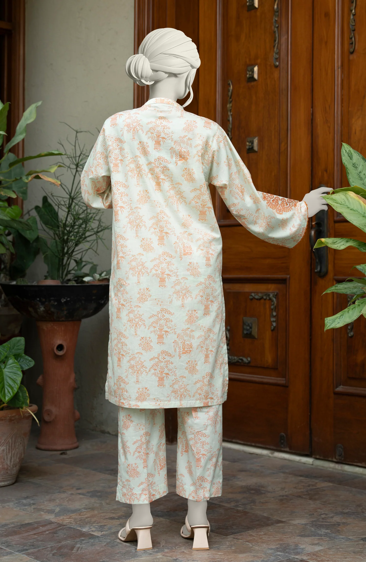 EMBROIDERED PRINTED LAWN STITCHED 2 PIECE - Image 5