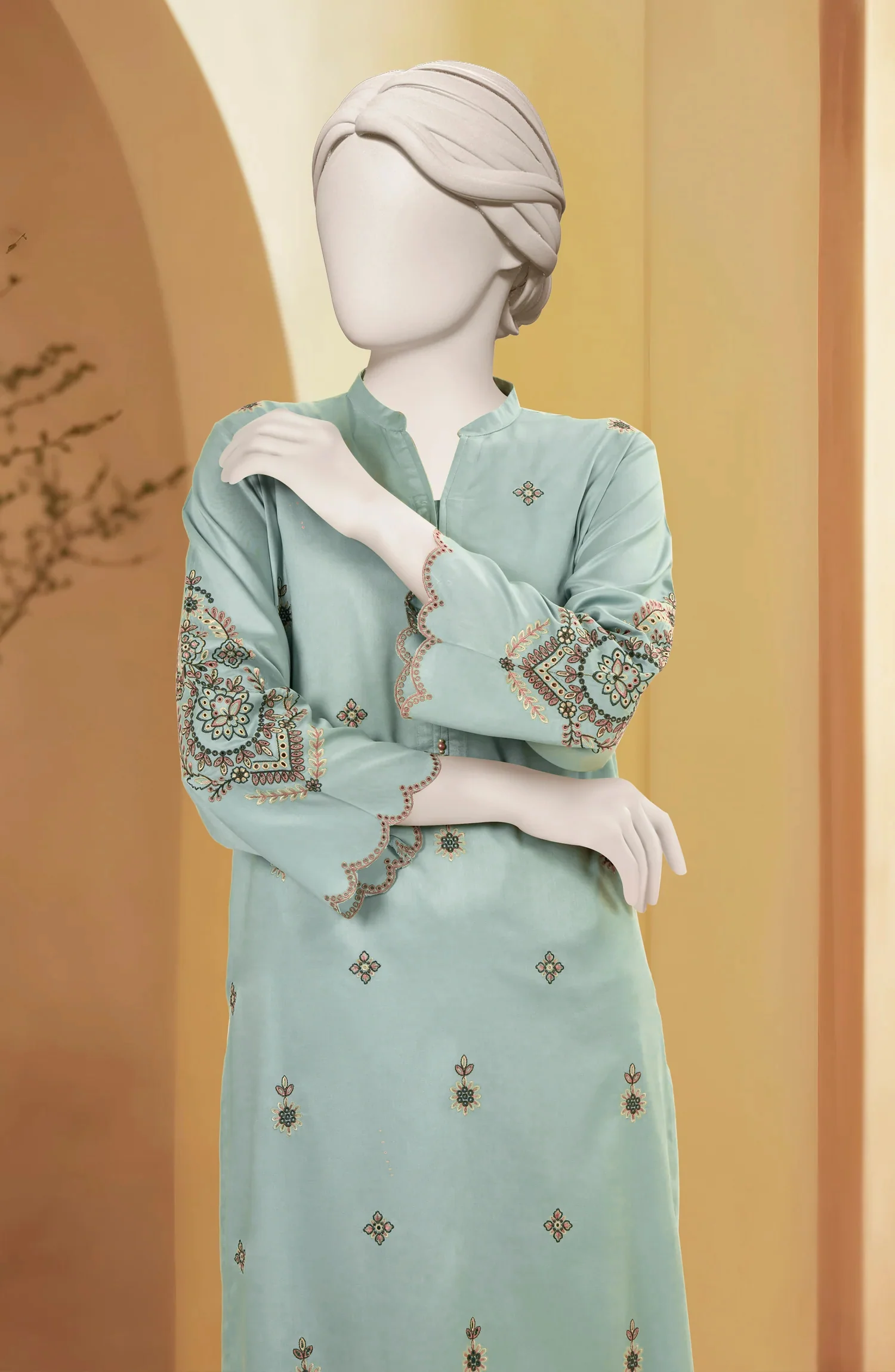 EMBROIDERED VISCOSE STITCHED 2 PIECE - Image 2