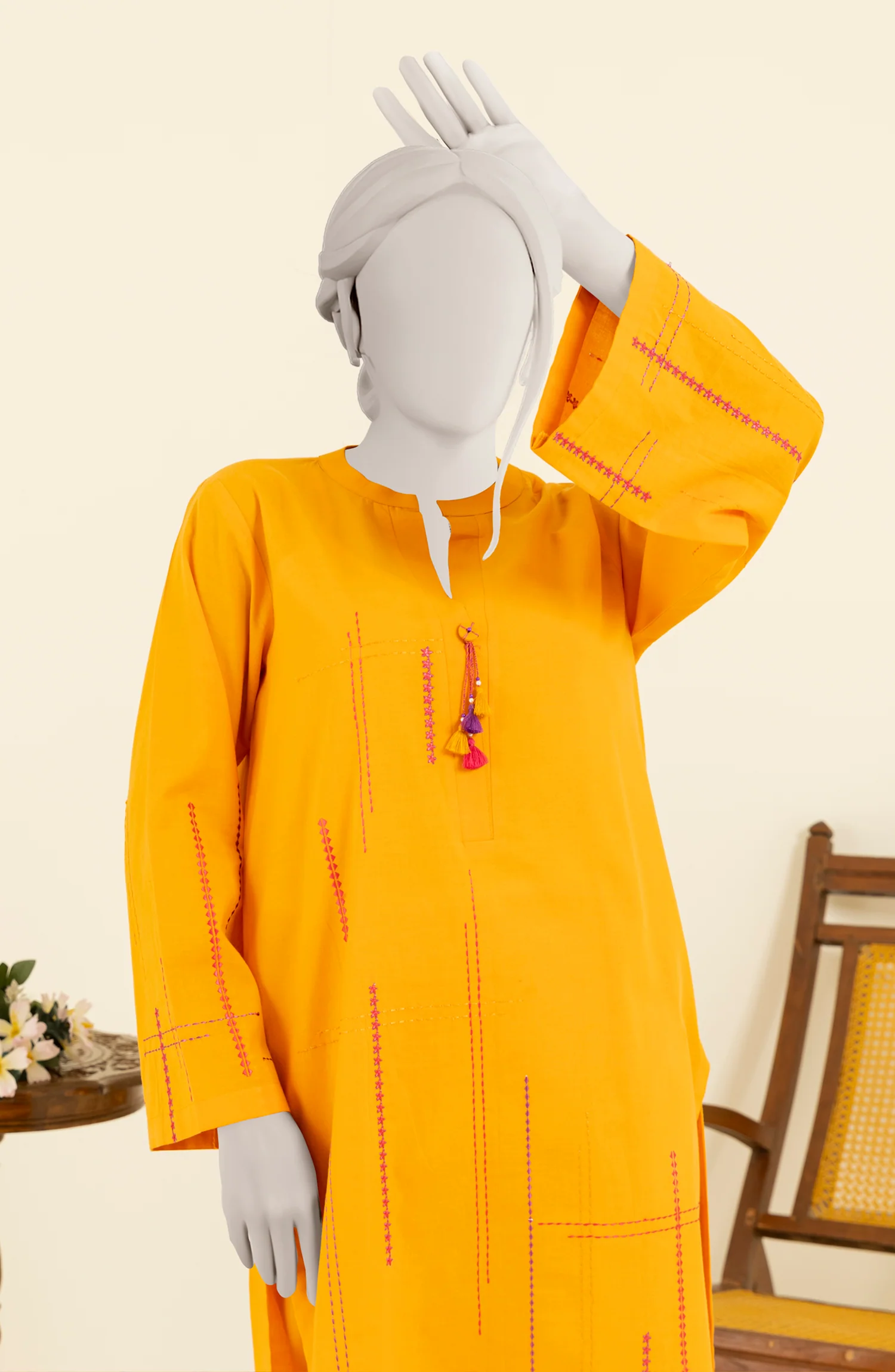 EMBROIDERED WOMEN STITCHED 2PC SUIT - Image 2