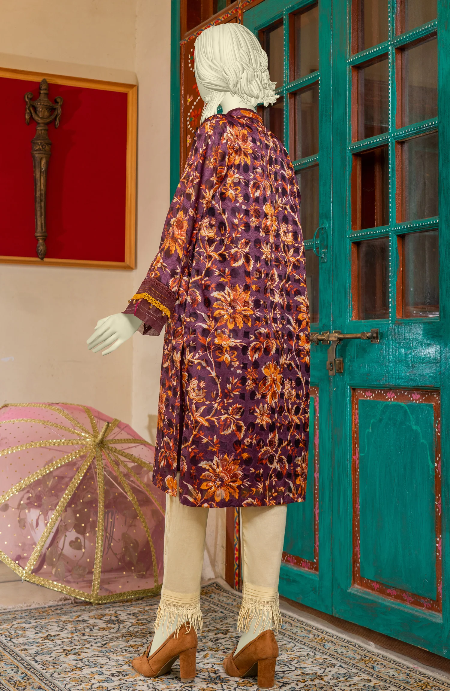 FESTIVE'22 FANCY CHINTZ 1PC STITCHED KURTI - Image 2
