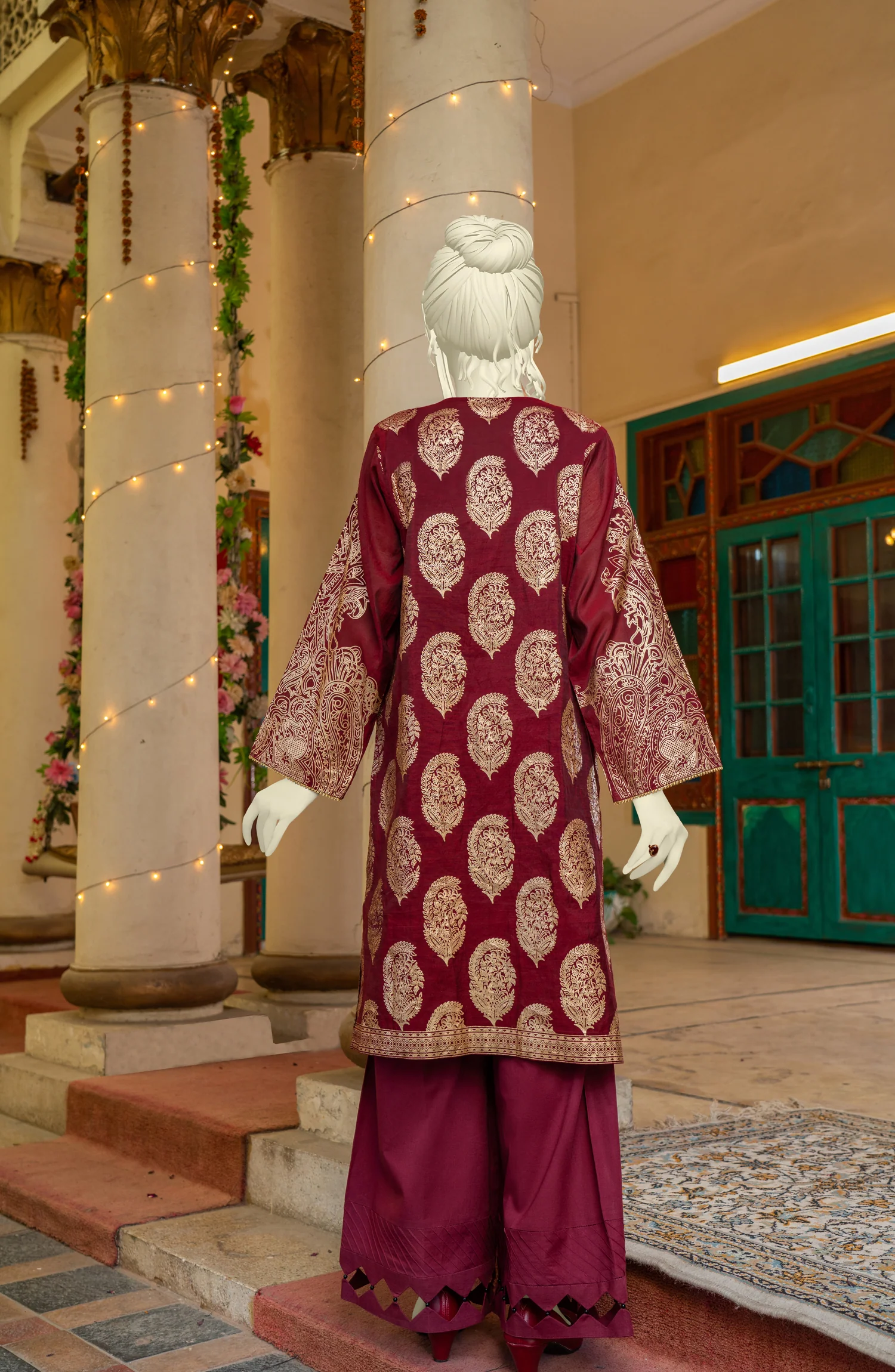FESTIVE'22 MAJESTIC 1PC STITCHED KURTI - Image 2