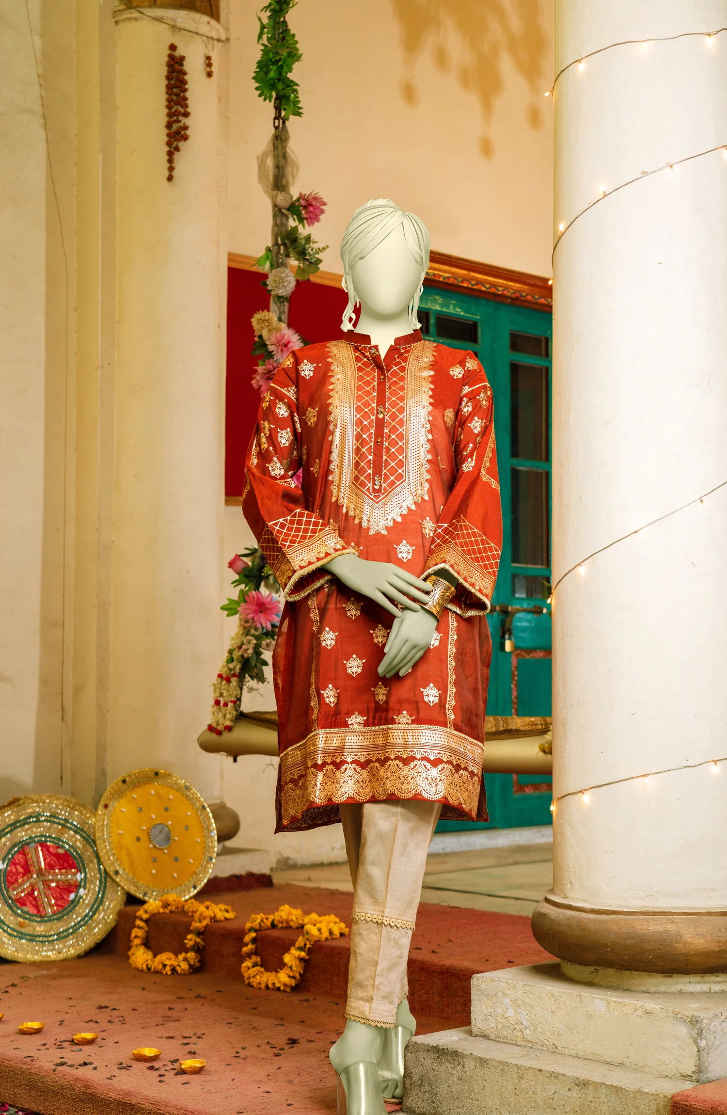FESTIVE'22 SHAHNAMEY 1PC STITCHED KURTI