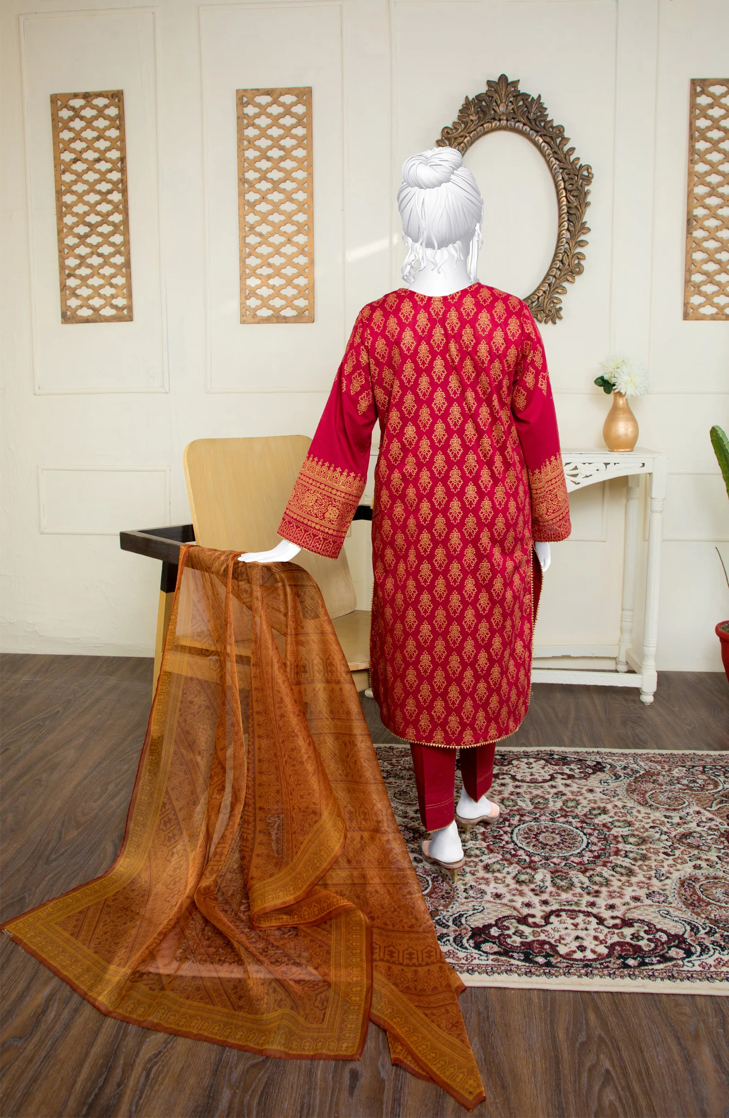 FESTIVE'22 TRINKLET 3PC STITCHED SUIT - Image 2