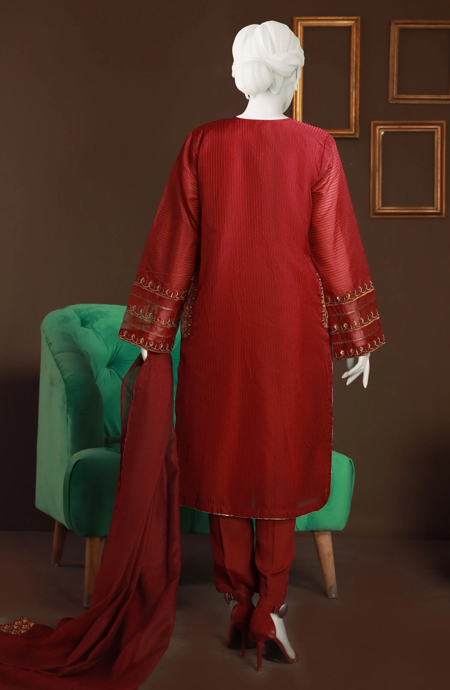 FESTIVE'23 AZALIA STITCHED 3PC SUIT - Image 2