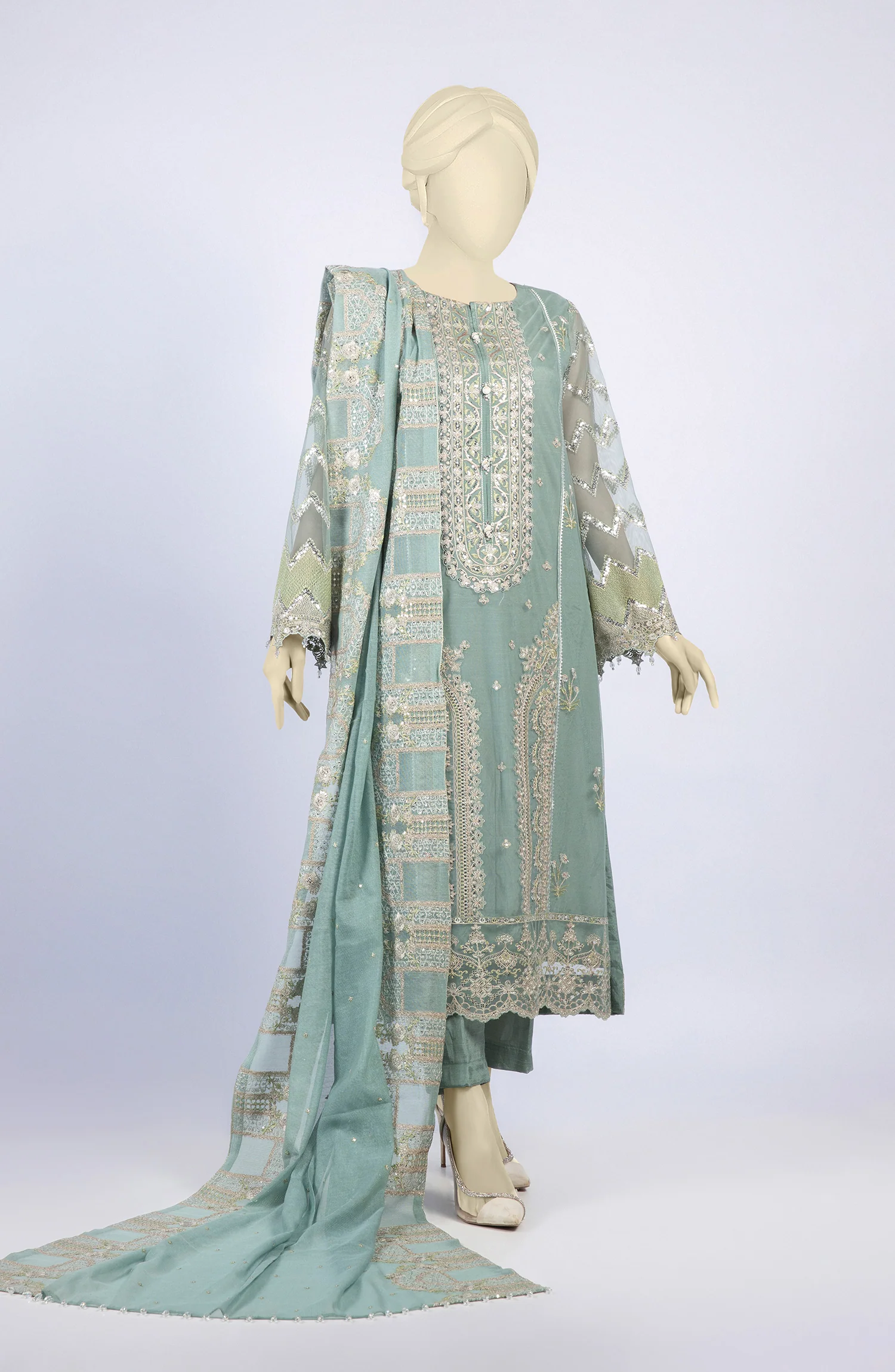 FESTIVE'23 EXCLUSIVE EMBROIDERED 3PC UNSTITCHED