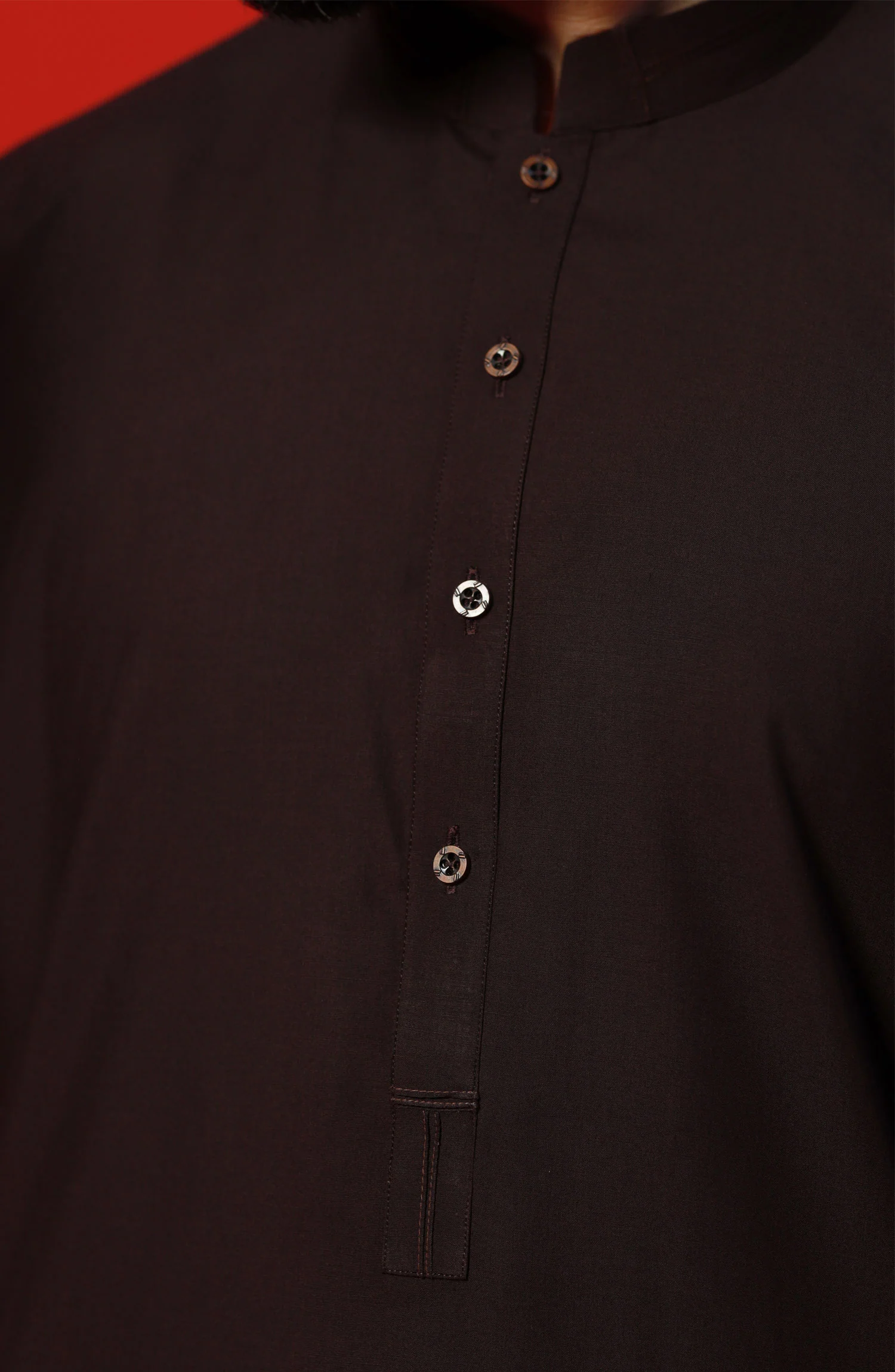FESTIVE'23 MEN KAMEEZ SHALWAR CASUAL CHOCOLATE - Image 2