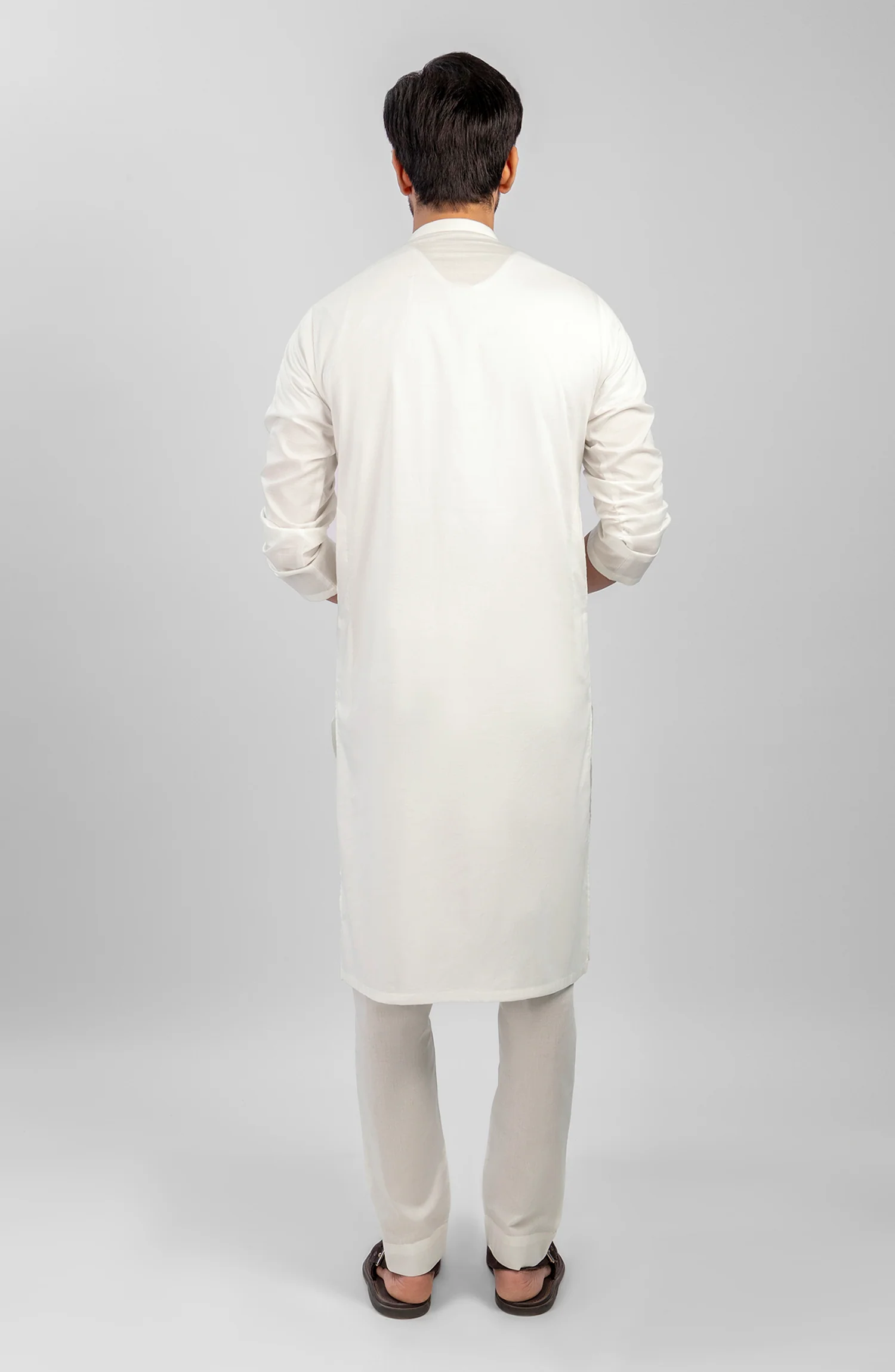 FESTIVE'23 MEN KURTA SEMI FORMAL OFF WHITE - Image 3