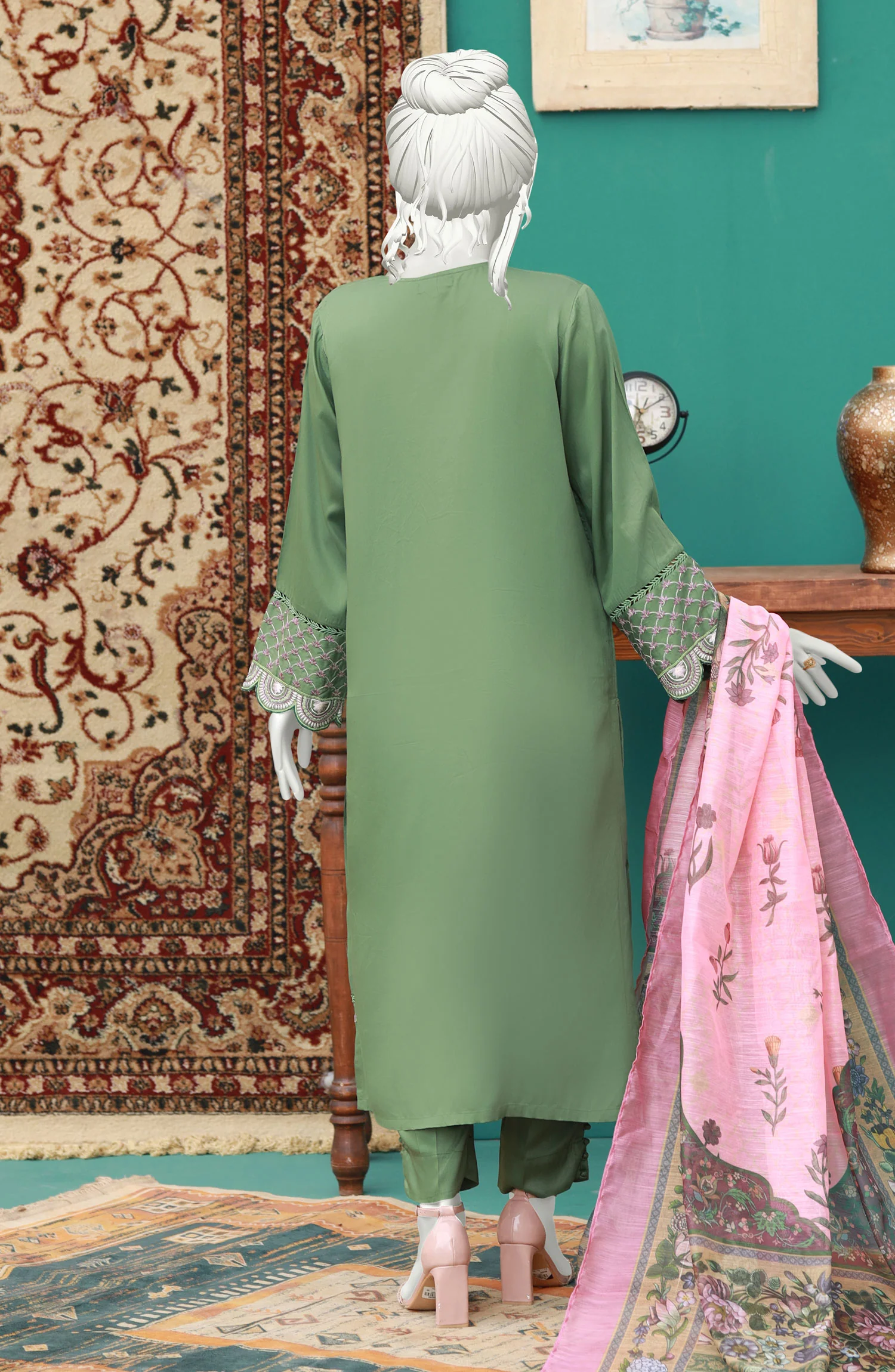 FESTIVE'23 MIRAAL STITCHED 3PC SUIT - Image 2