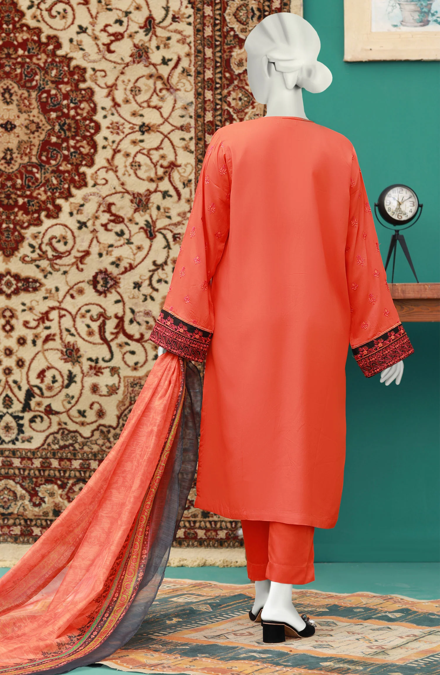 FESTIVE'23 MARIGOLD STITCHED 3PC SUIT - Image 2