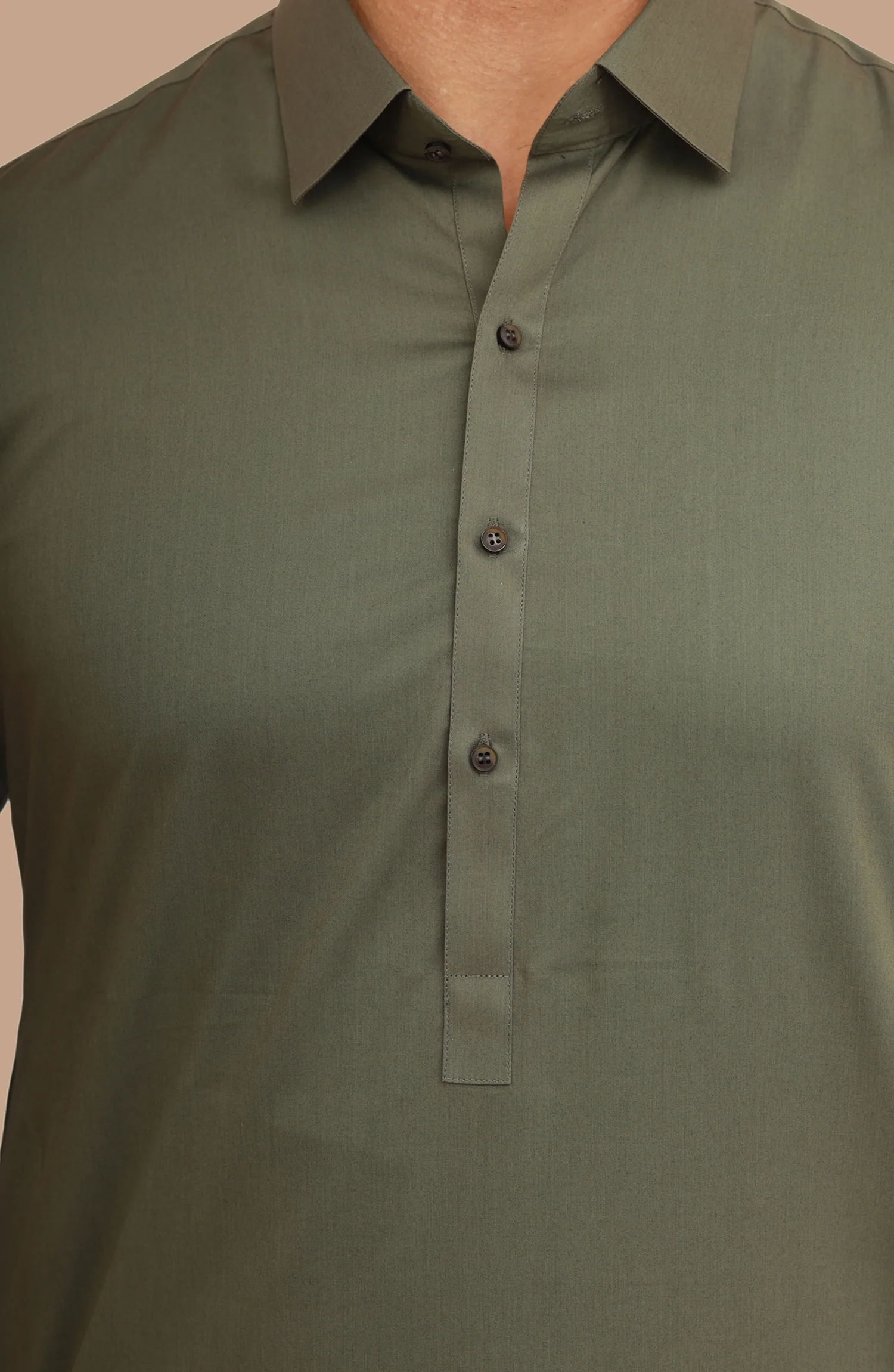 FOREST-GREEN 100% COTTON KAMEEZ SHALWAR - Image 3