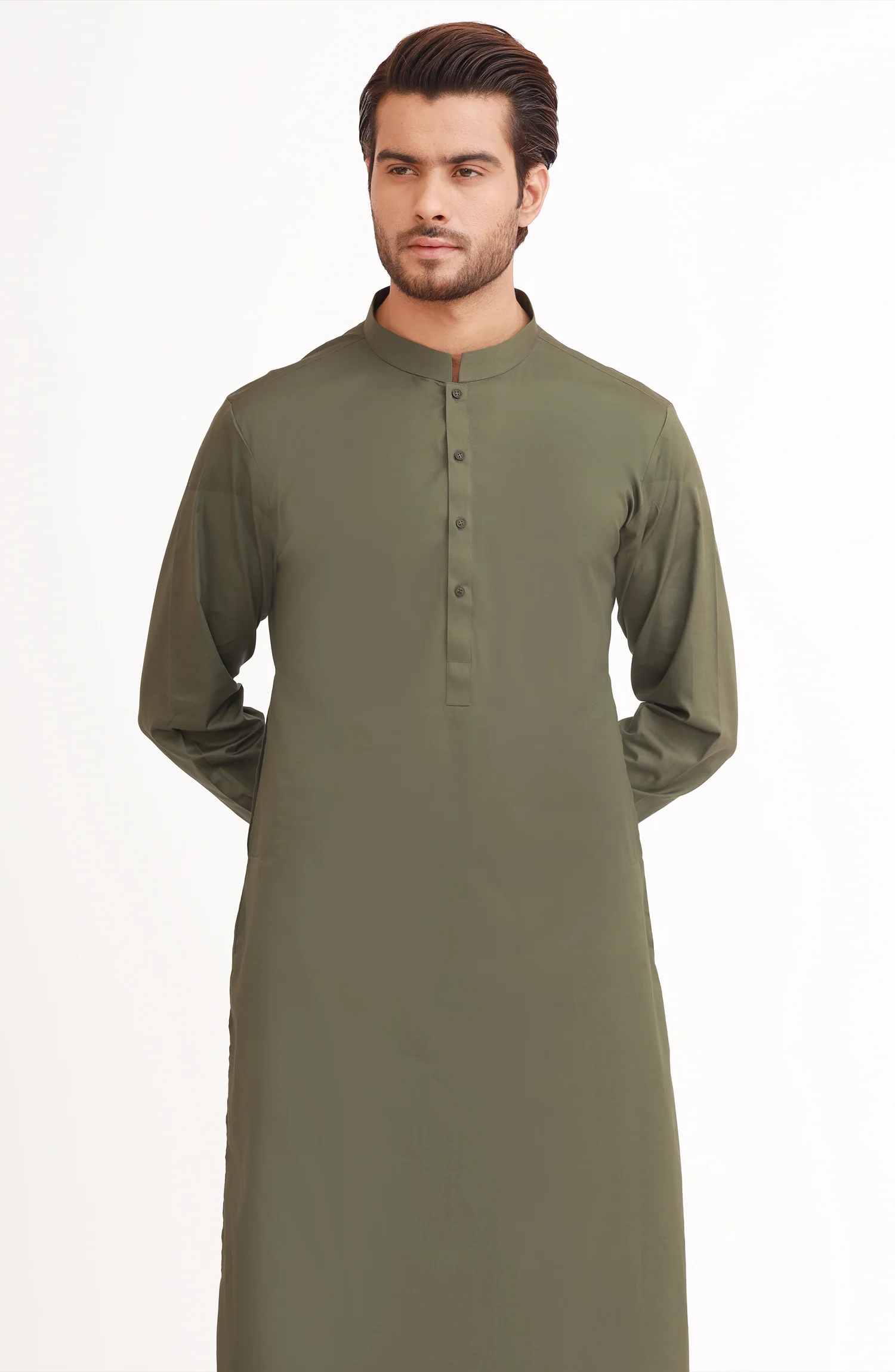 FOREST GREEN 100% COTTON KAMEEZ SHALWAR - Image 8